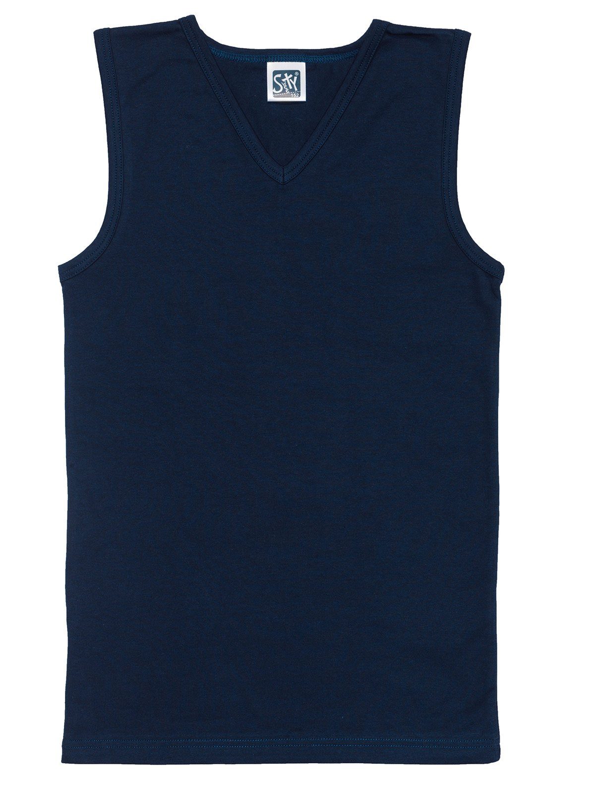 Sweety for hohe Kids Shirt 6-St) weiss Single Knaben Unterhemd Jersey Markenqualität navy City Sparpack (Spar-Set, 6er
