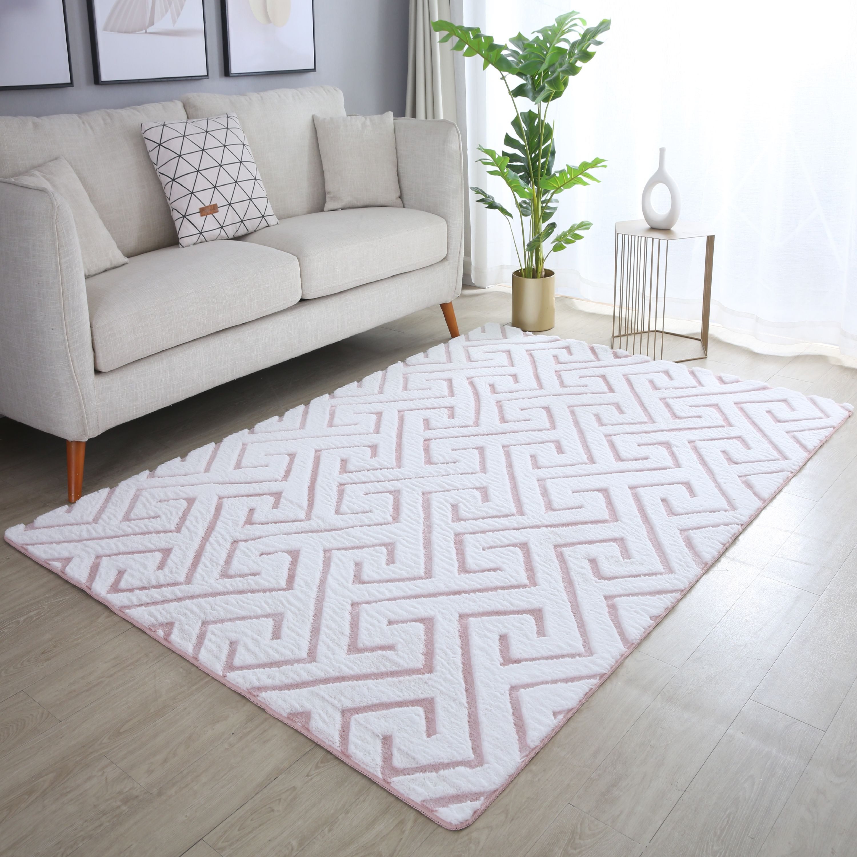 Carpettex Hochflor-Teppich Skandinavisches Design, Läufer, Höhe: günstig online kaufen