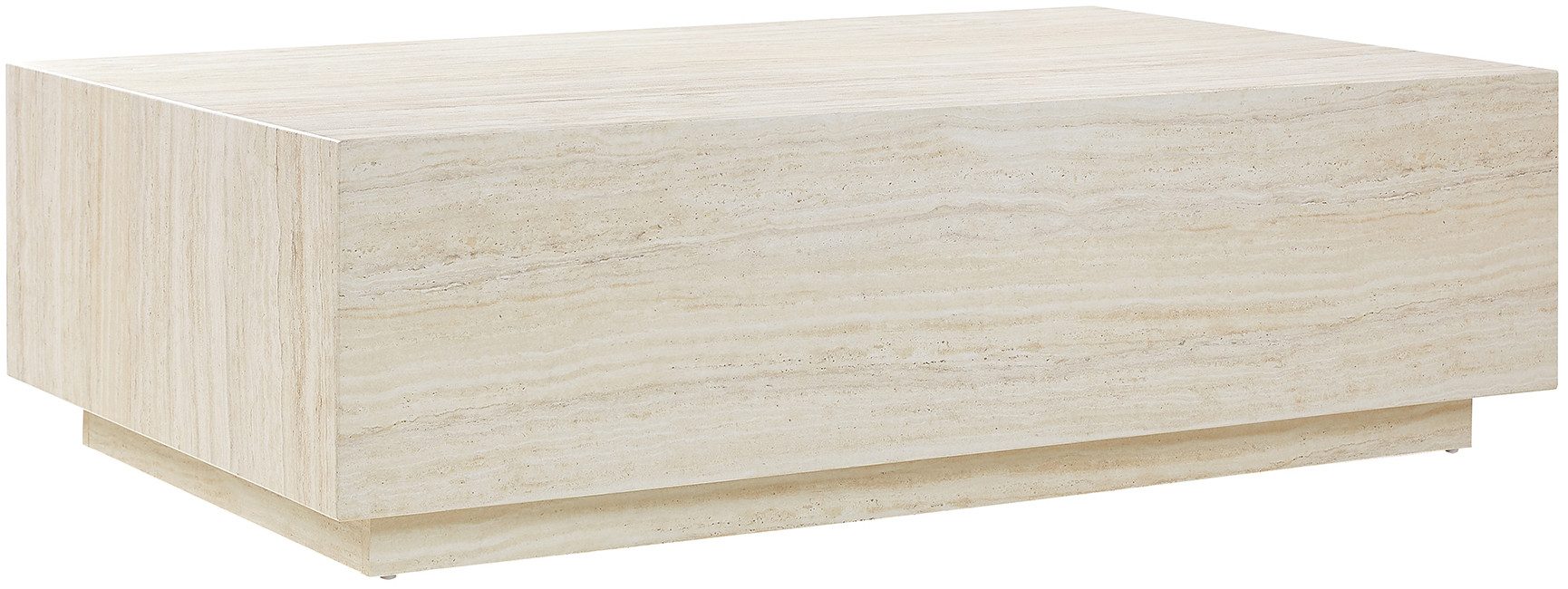 SalesFever Couchtisch Almeria Beistelltisch: Stilvoller Tisch 120/75 cm, Stilvoller, rechteckiger Tisch in edler Marmoroptik, 120x75cm