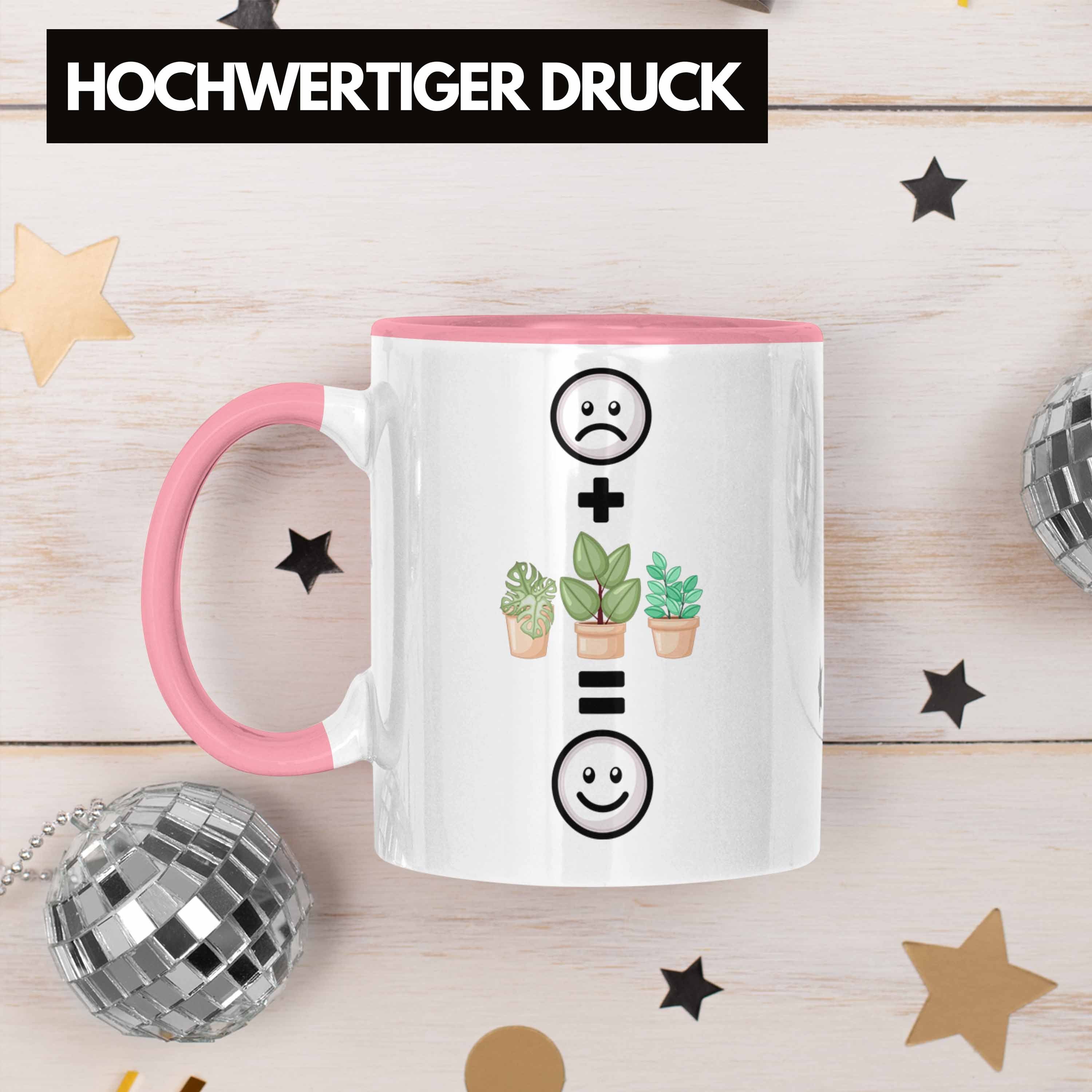 Daumen Geburtsta Pflanzen Trendation Tasse Rosa Geschenk Pflanzen-Liebhaber Grüner Tasse für