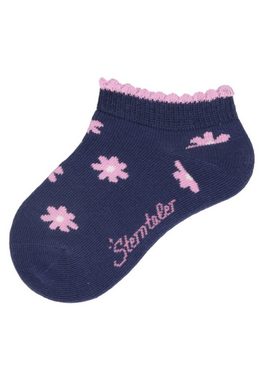 Sterntaler® Sneakersocken Sneaker-Socken 3er Blumen (3-Paar)