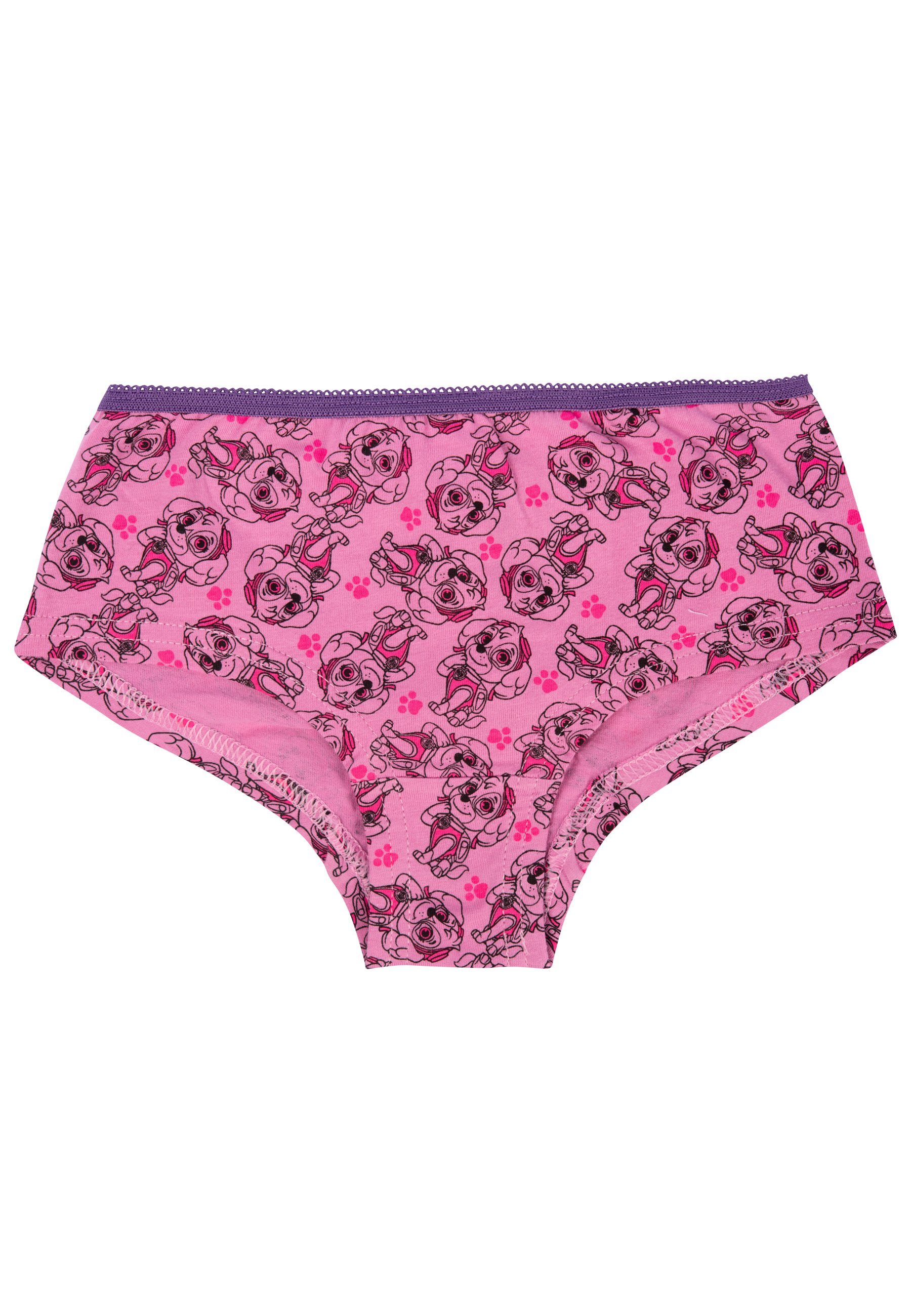 Rosa/Lila für Panty United Slip Labels® Unterhose Patrol Paw Mädchen (2er Panty Pack)