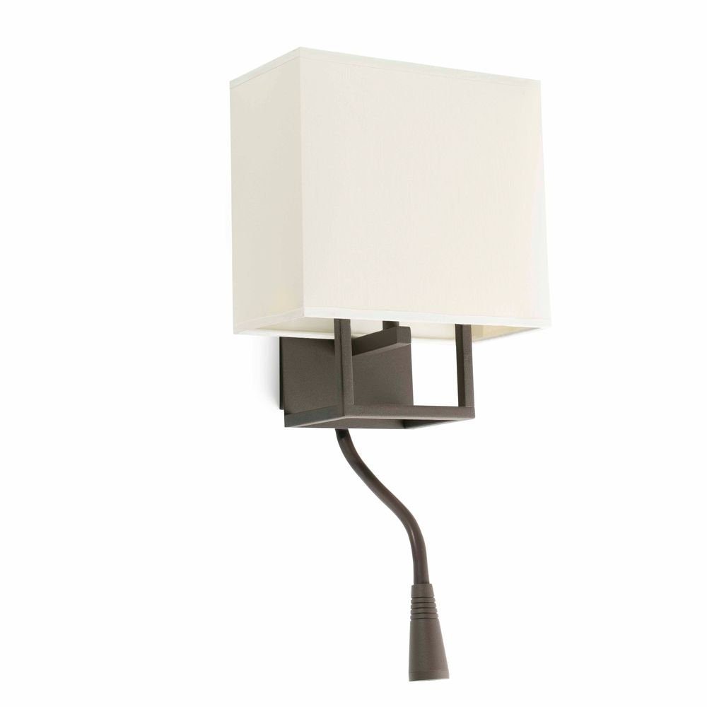 FARO Braun, mit Beige LED-IP20 VESPER Braun, Barcelona Beige Wandleuchte