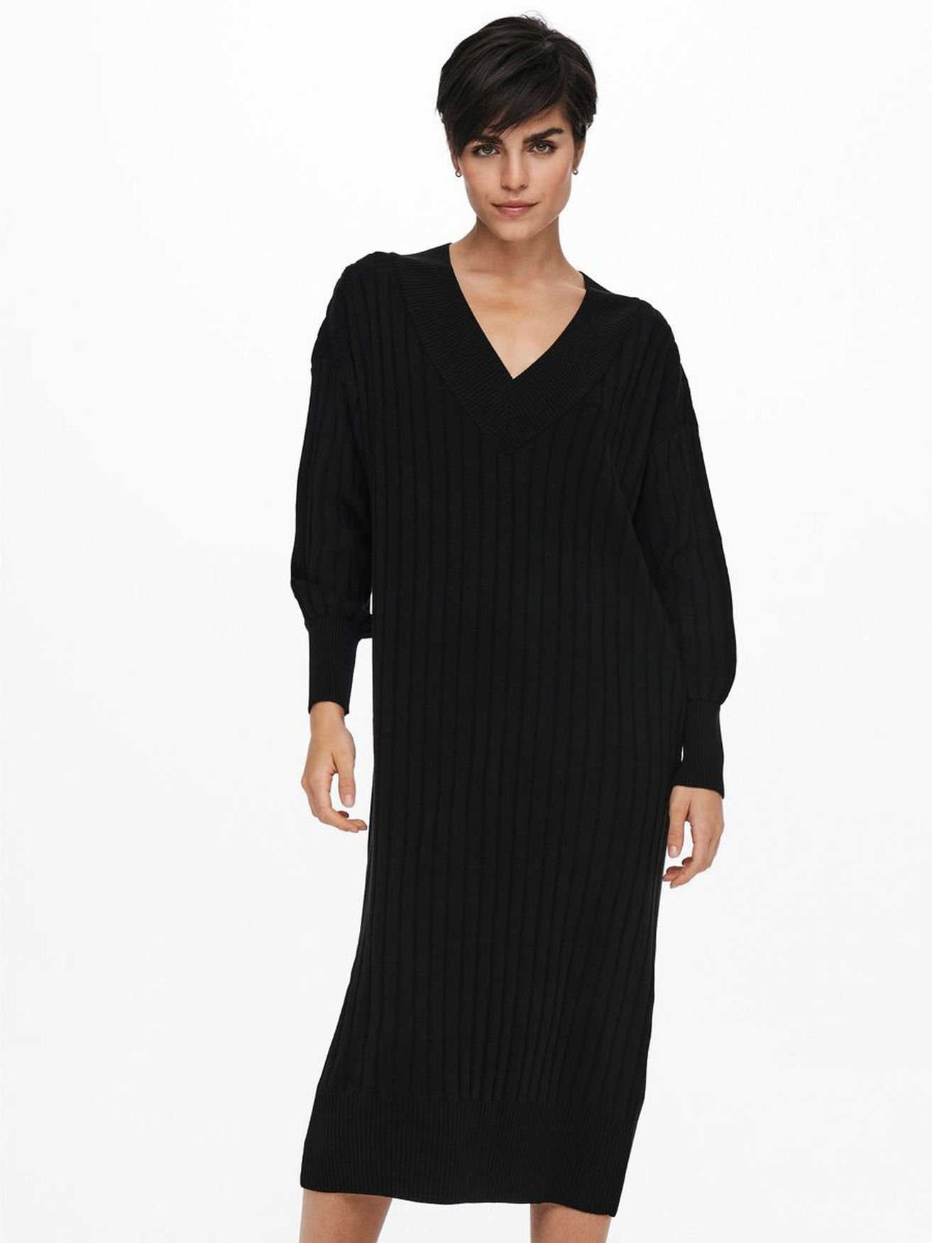 ONLY Shirtkleid (lang, 1-tlg) ONLNEW TESSA L/S MIDI V DRESS KNT NOOS günstig online kaufen