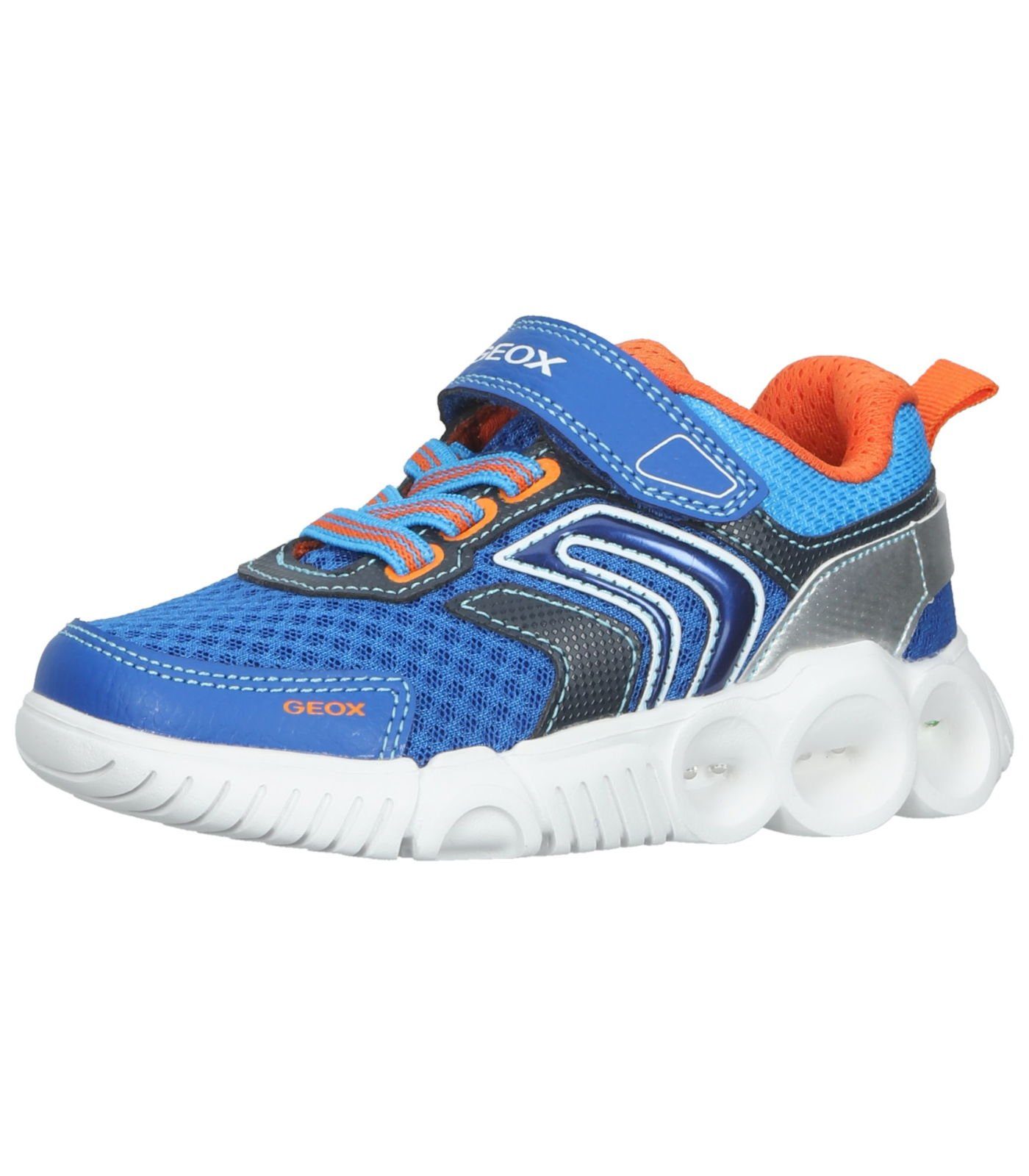 Blau Sneaker Lederimitat/Textil (ROYAL/ORANGE) Sneaker Geox