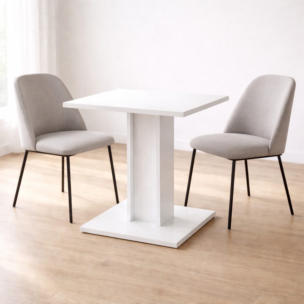 OTTO home Esstisch Square Säulentisch, Küchentisch, Bistrotisch, Kompakt-Esstisch, Quadratischer Esstisch, verschiedene Farben erhältlich, Breite: 70 cm