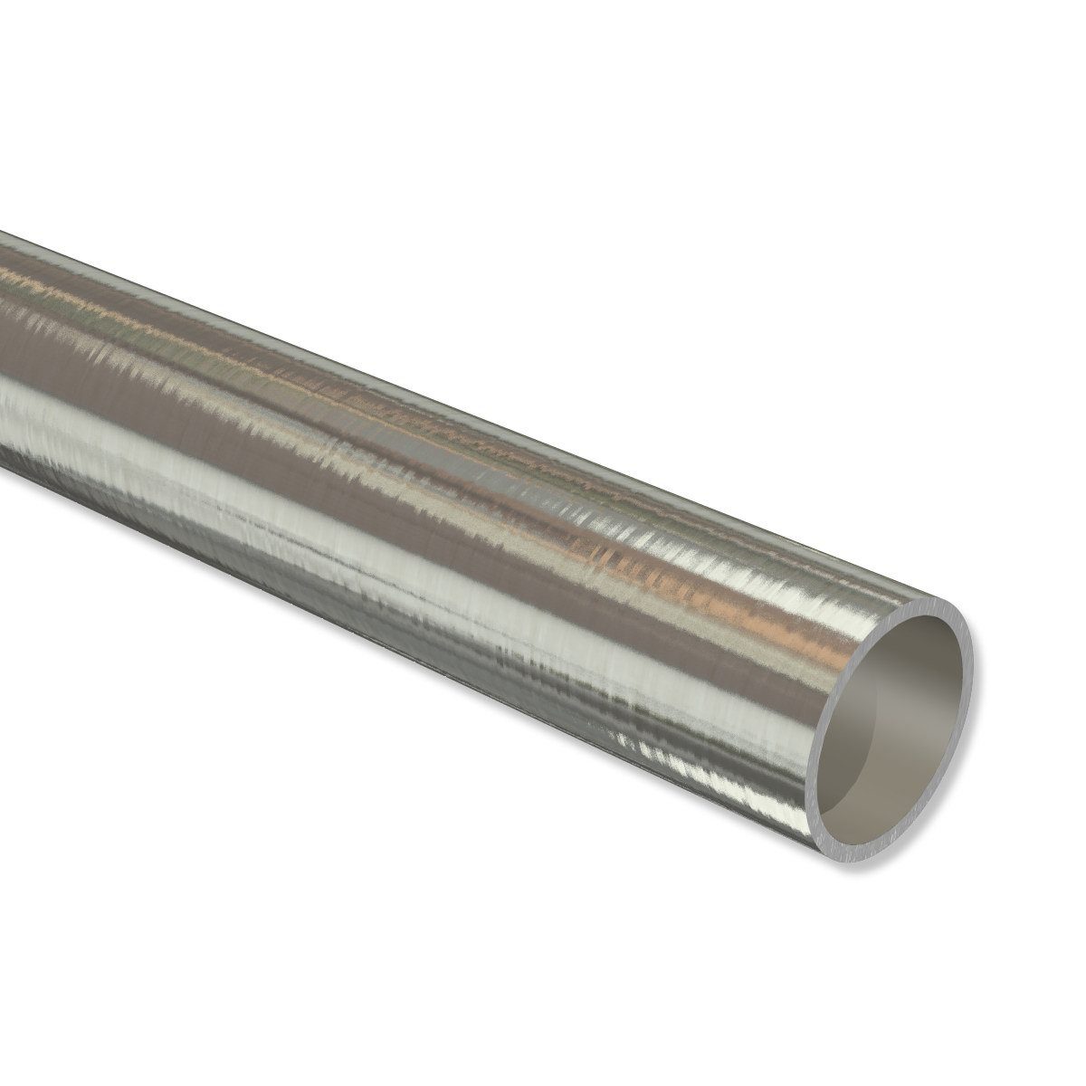 INTERDECO Gardinenrohr, (Stück, 12 mm Durchmesser), Edelstahl