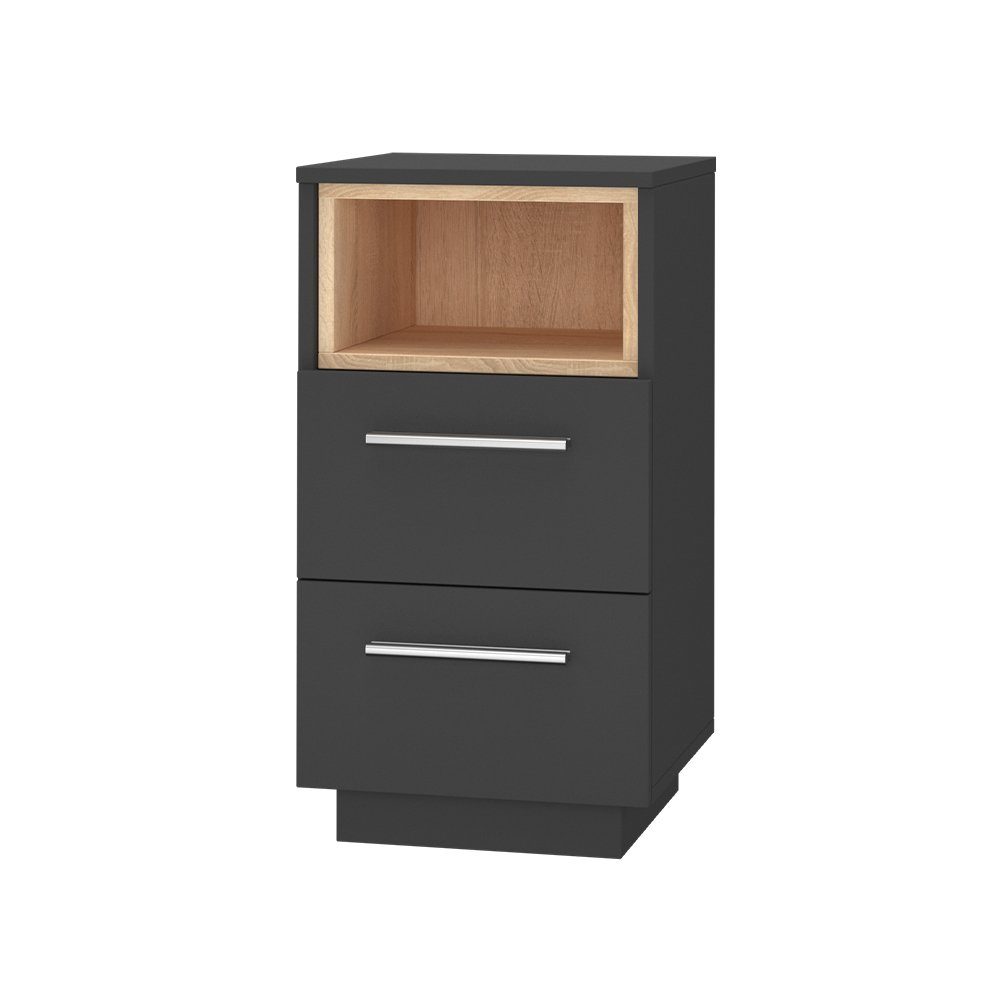 Vicco Nachtschrank Beatrice, Anthrazit/Sonoma, 36 x günstig online kaufen