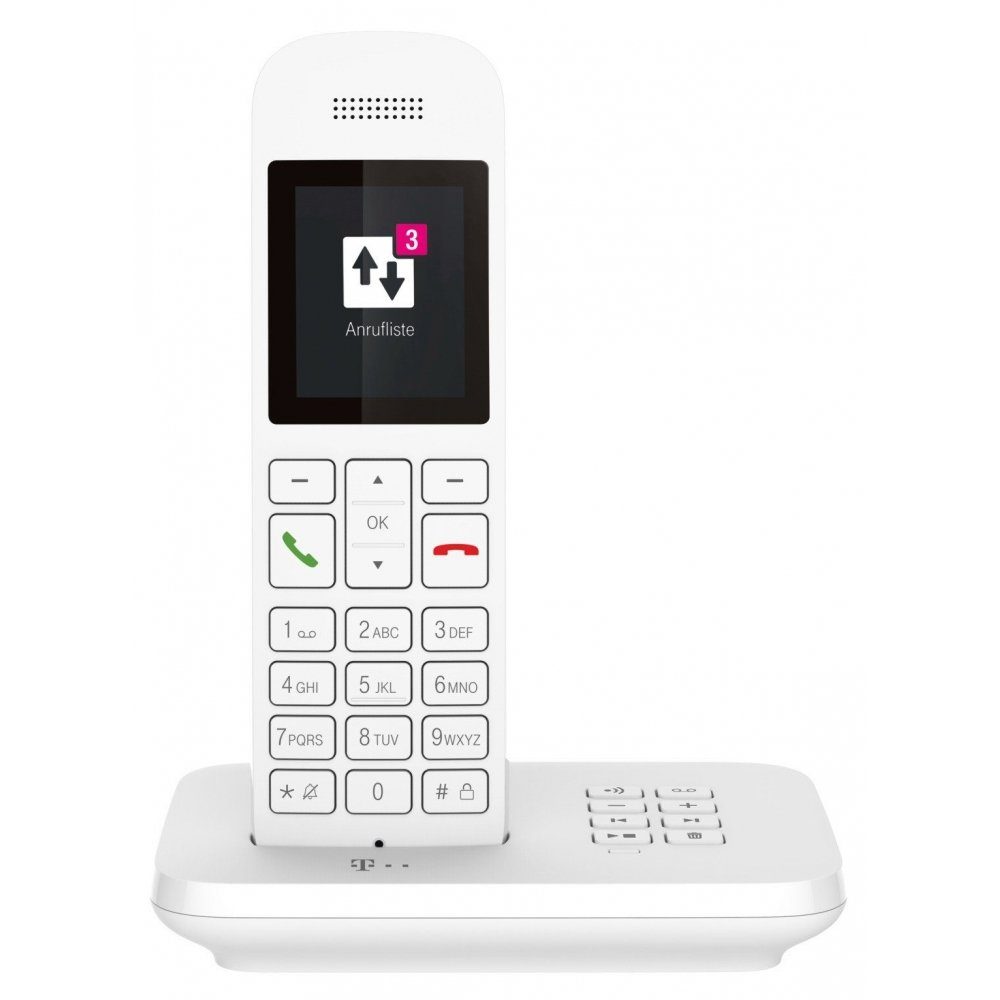 Telekom Sinus A12 - Telefon - weiß Schnurloses DECT-Telefon