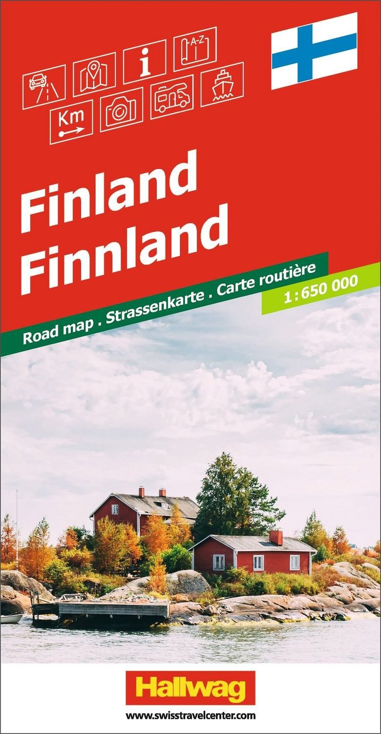 Hallwag Strassenkarte Finnland 1:650.000 / diverse
