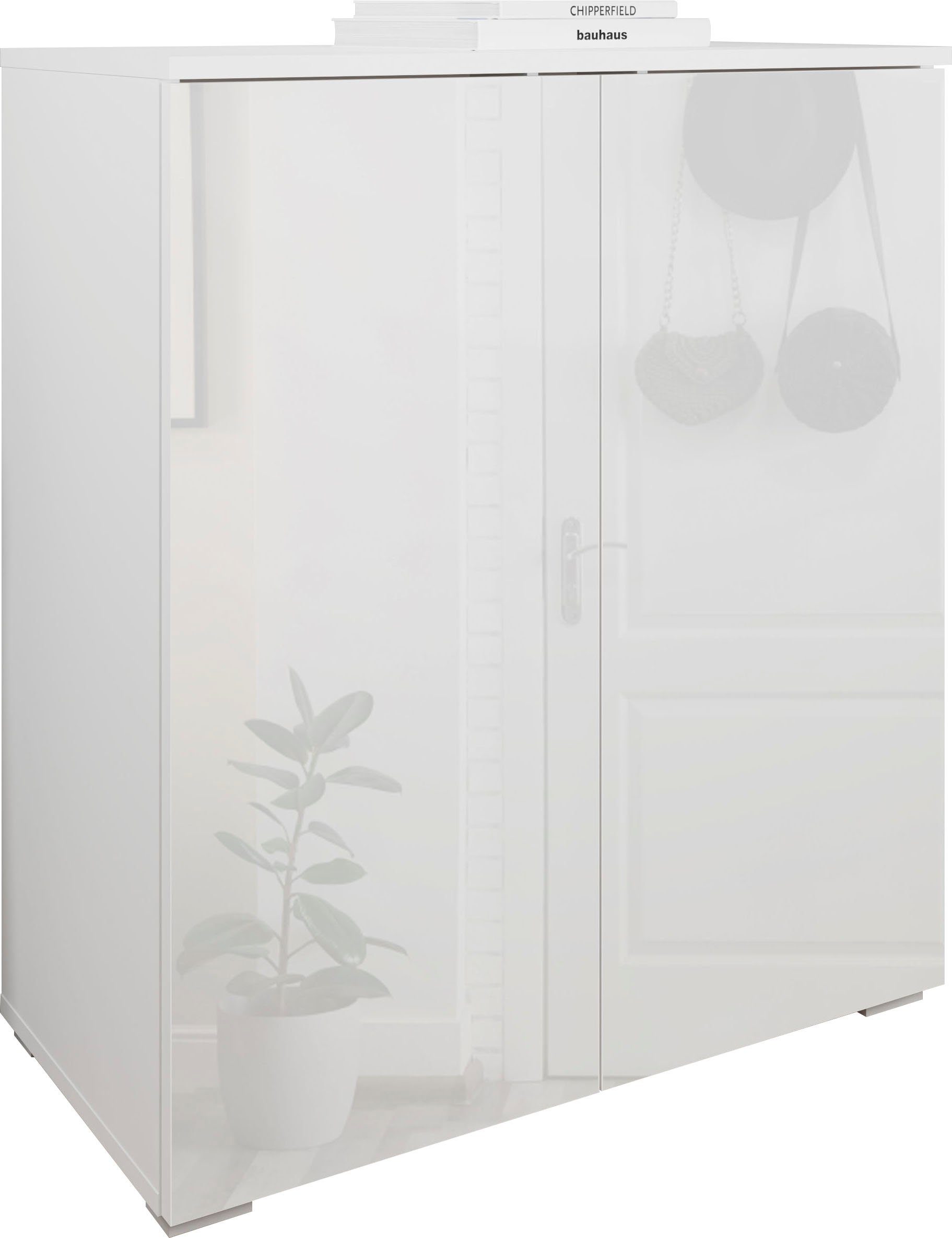 OTTO home Schuhkommode Paris, zwei Türen mit verstellbaren Einlegeböden, Breite 70cm