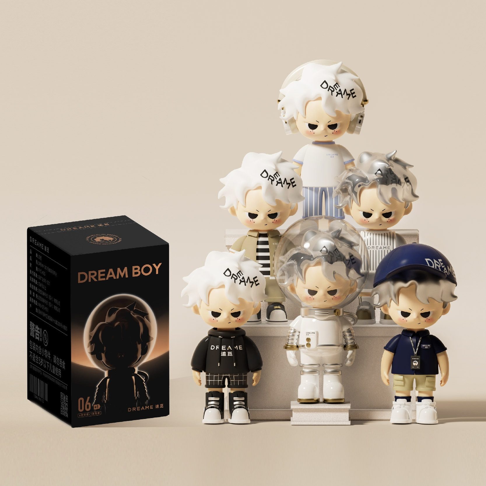 DREAME MART Actionfigur DREAM BOY Classic Series Figuren – Blind Box Sammelfiguren, Eine Packung - enthält eine zufällige Figur