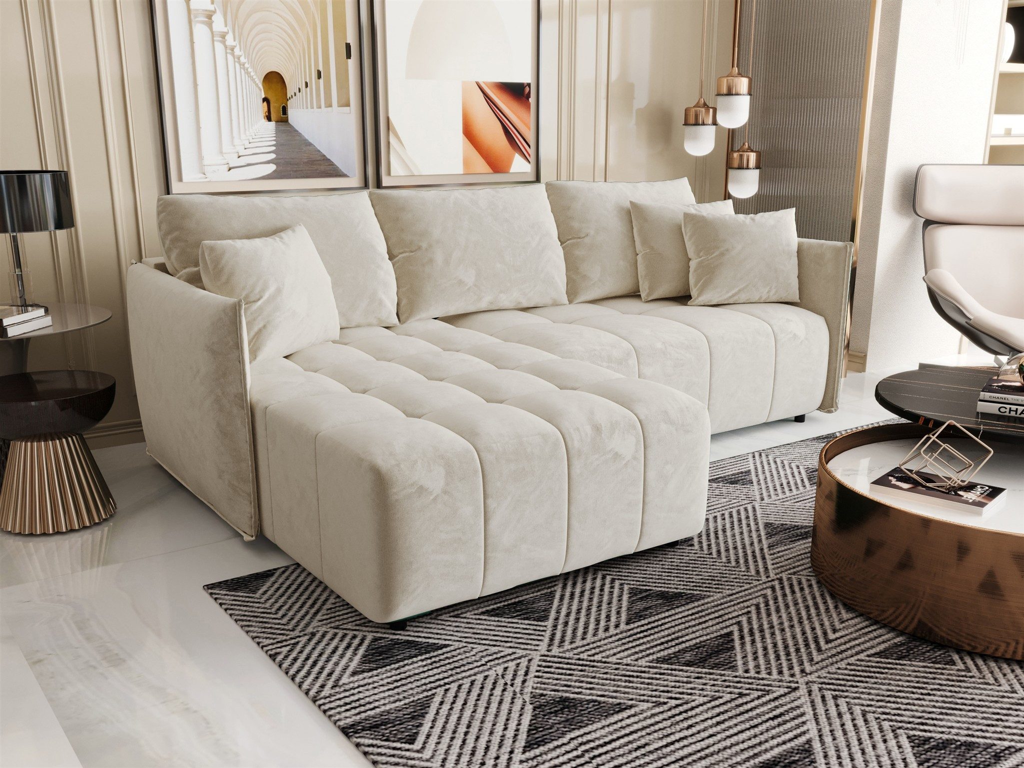 Fun Möbel Ecksofa Schlafsofa Sofa TREVISO günstig online kaufen