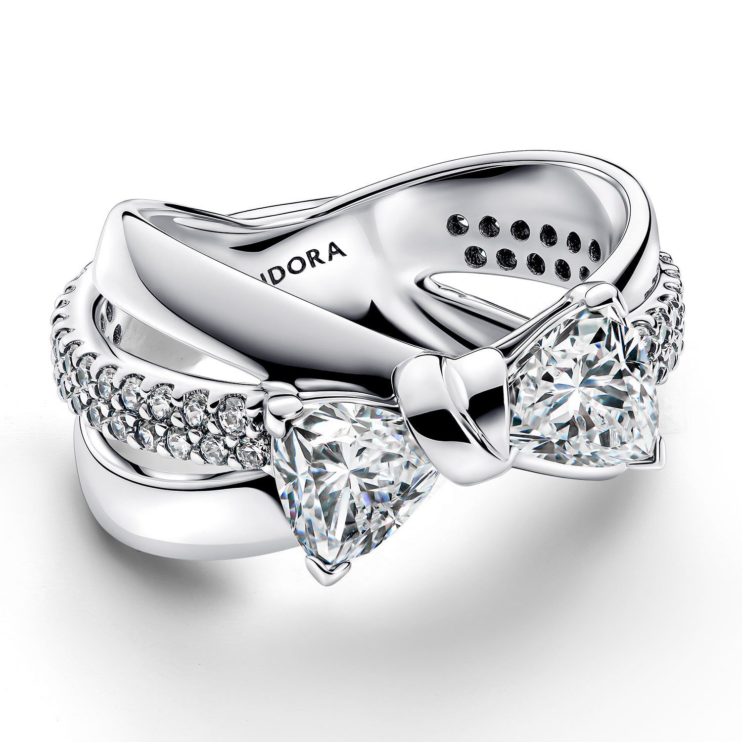 Pandora Silberring DamenFunkelnde Schleife Übert Silber günstig online kaufen