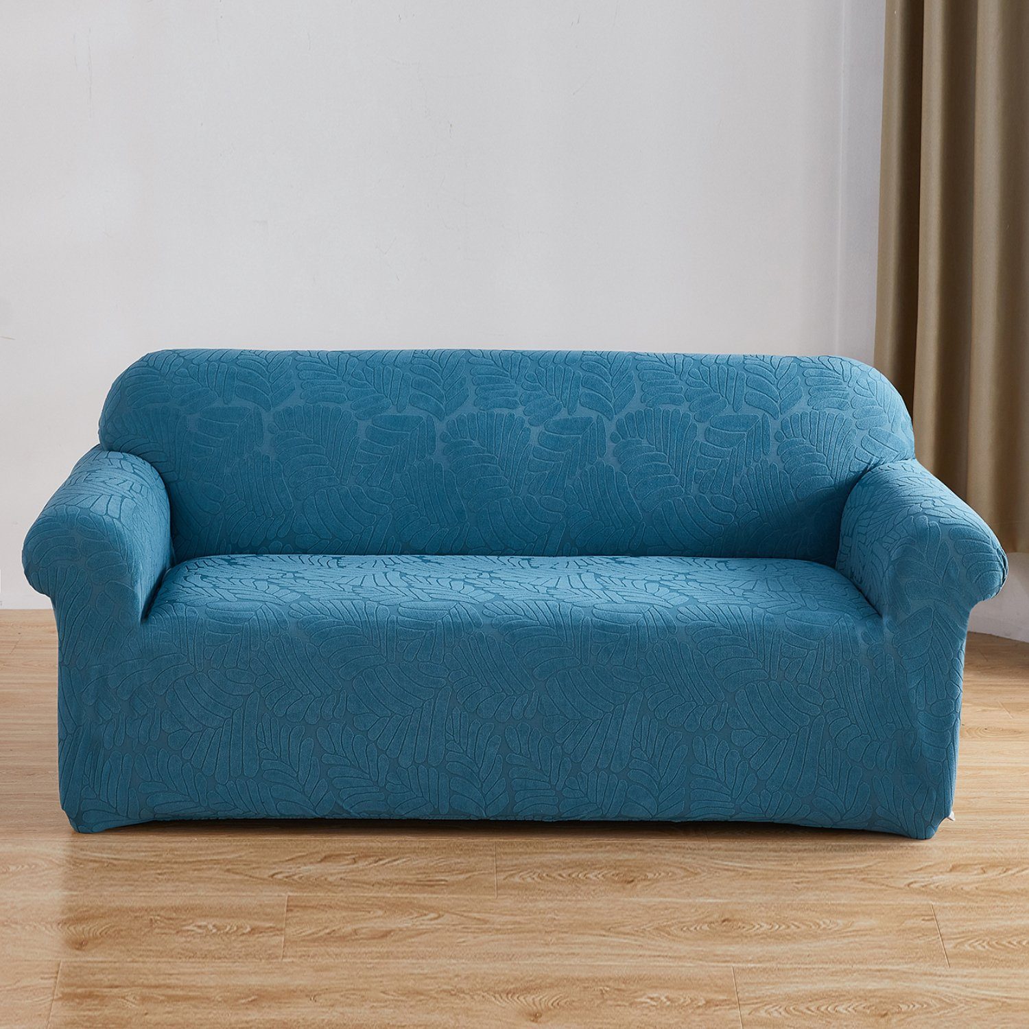 Sofahusse, Unterseite elastischer Stretch-Sofa-Schonbezug Blau mit HOMEIDEAS,