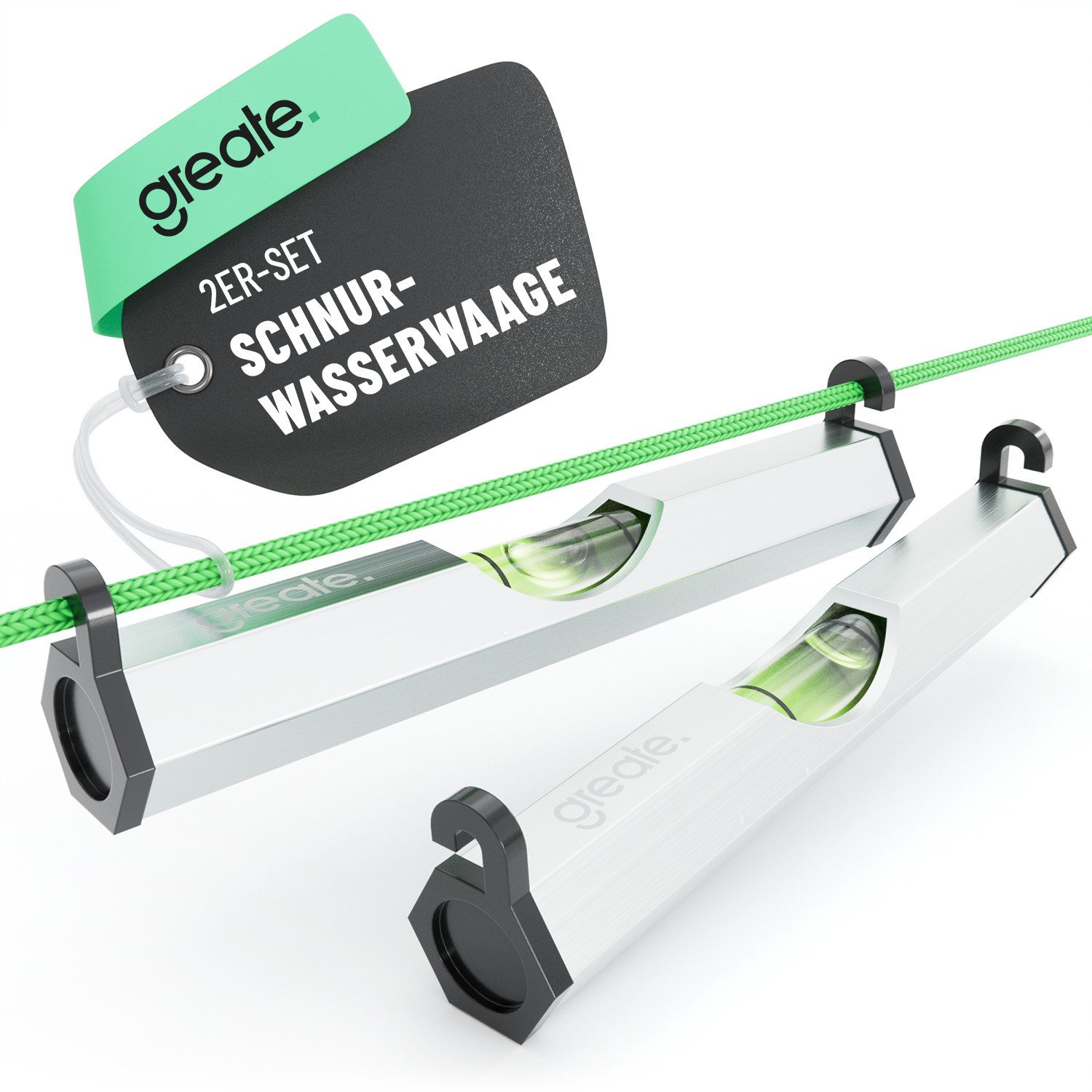 greate. Wasserwaage 2x Schnurwasserwaage aus Aluminium - Schnurwaage - Wass günstig online kaufen