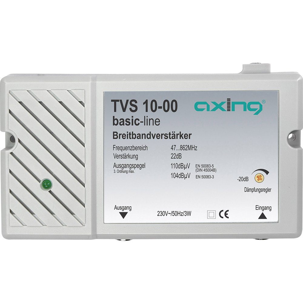 dB axing Axing Mehrbereichsverstärker TVS 22 Leistungsverstärker DVB-T BK, 10