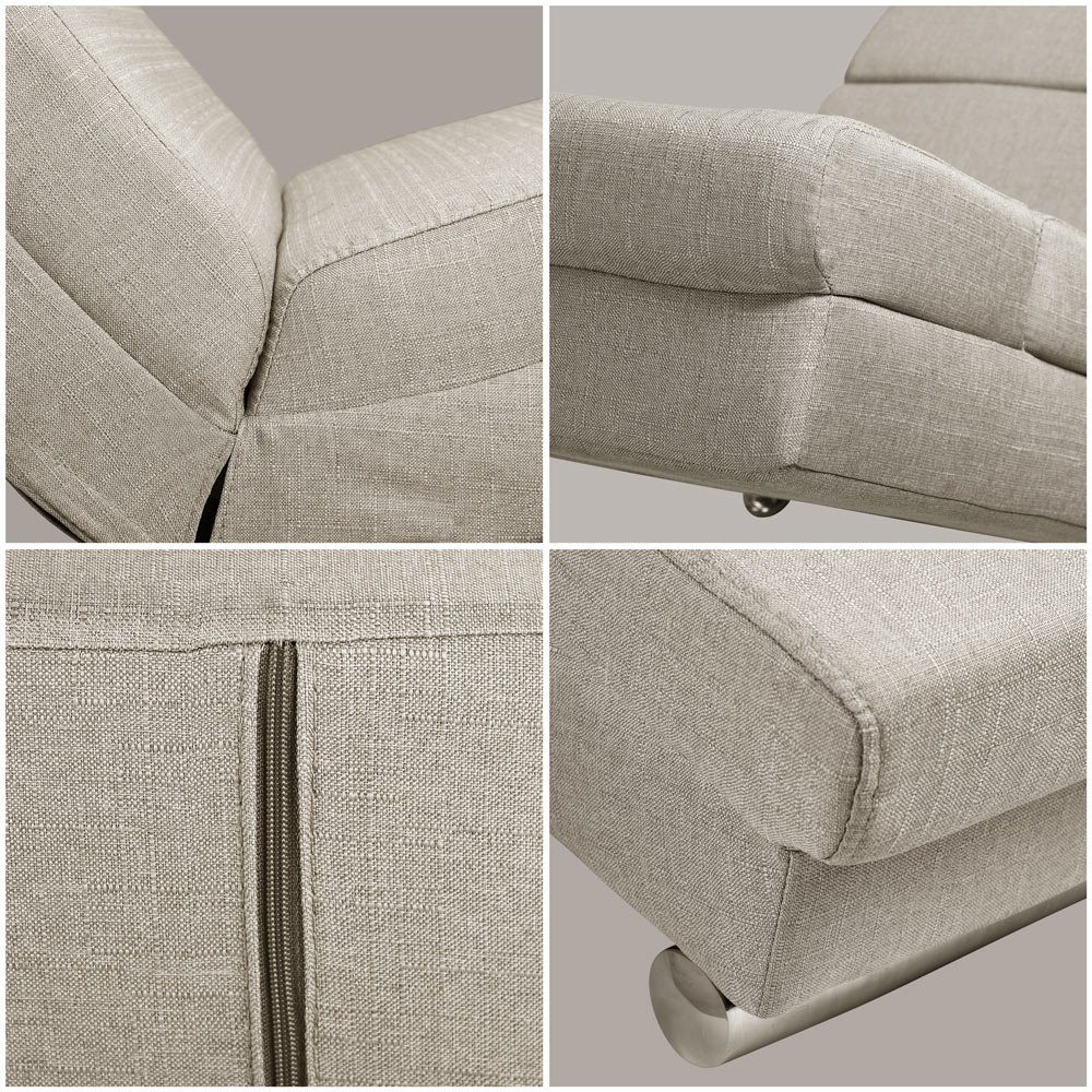 Casaria Relaxliege London, 1 Teile, XXL 186x89x55cm Ergonomisch Stoff Gepolstert 180kg Belastbarkeit