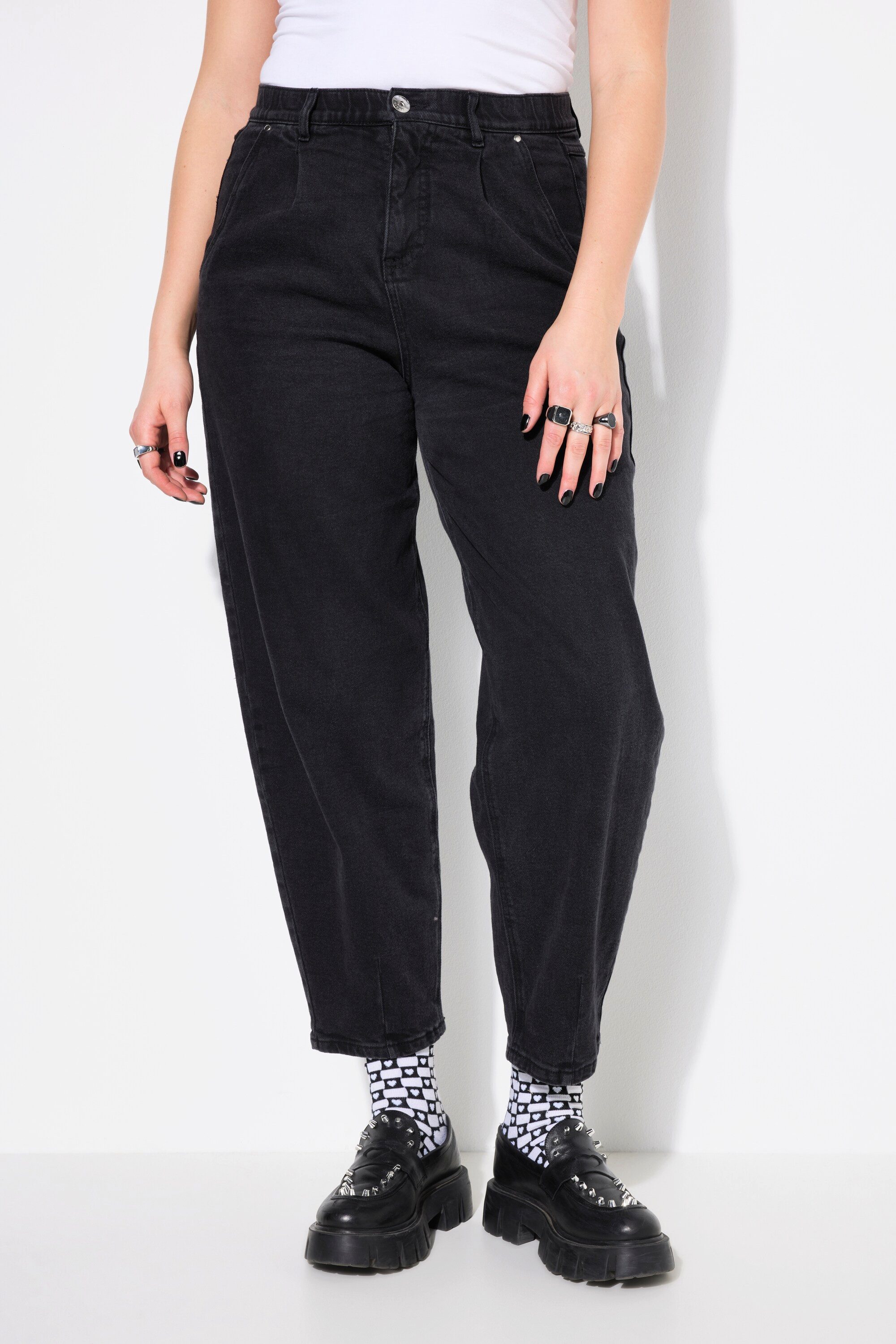 Studio Untold Regular-fit-Jeans Ballon-Jeans Wide Fit Stretchdenim 5-Pocket