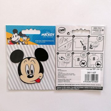 Disney Aufnäher Bügelbild, Aufbügler, Applikationen, Patches, Flicken, zum aufbügeln, Polyester, Mickey Mouse Comic Kinder - Größe: 0 x 0 cm