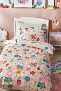 Bett-Set, Bettbezug und Kissenbezug im Set Peppa Pig, Next, Bezug: Polyester, Baumwolle