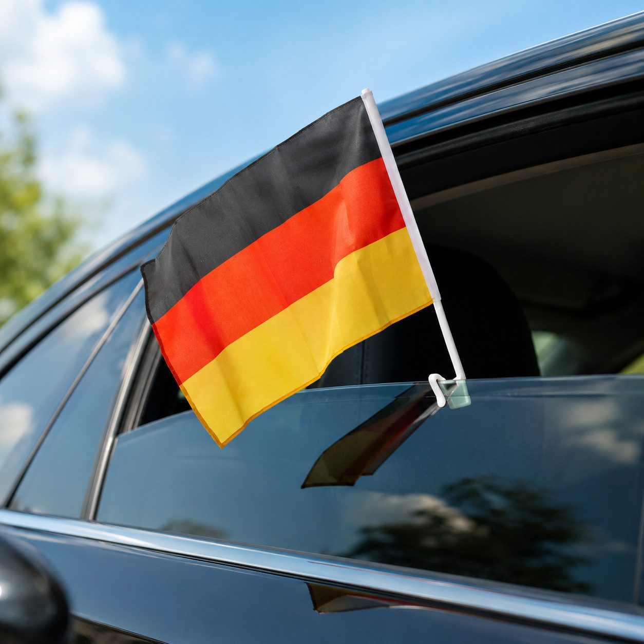Flagge Deutschland Autofahne Fußball WM - ca. 46 x 33 cm