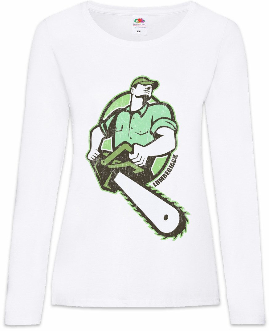 Langarmshirt Lumberjack II Damen Langarmshirt Holzfäller Axt Waldarbeiter Förster