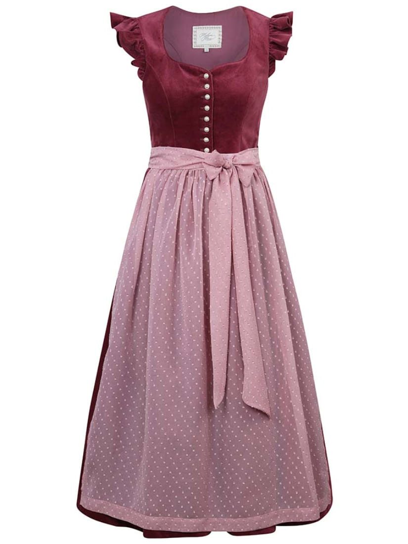 Madame Marie Dirndl Dirndl Soralyn 75cm Länge mauve