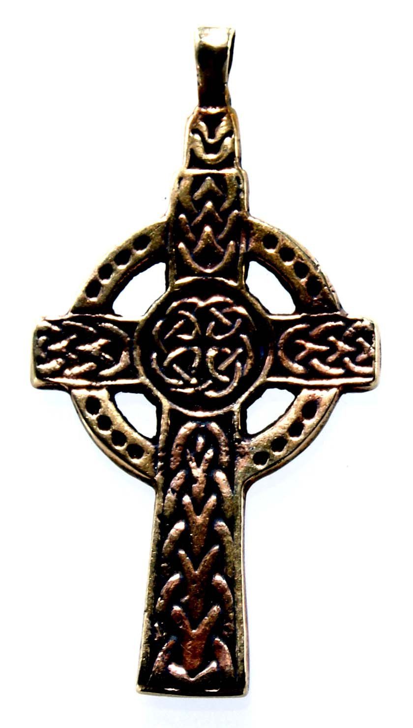 Kelten Kreuz Bronze Keltenkreuz Kettenanhänger Anhänger Kiss Leather of Radkreuz keltisch