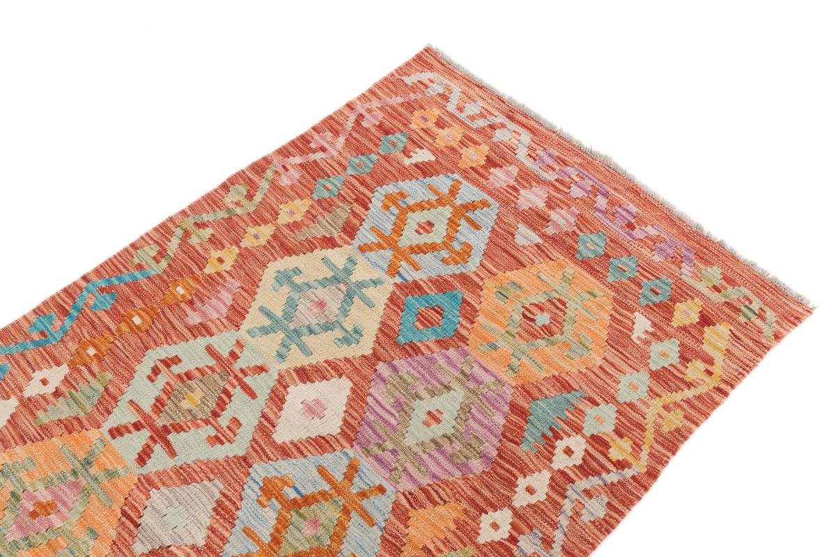 Orientteppich Kelim Afghan Handgewebter Trading, Läufer, 3 Orientteppich 86x208 rechteckig, mm Höhe: Nain