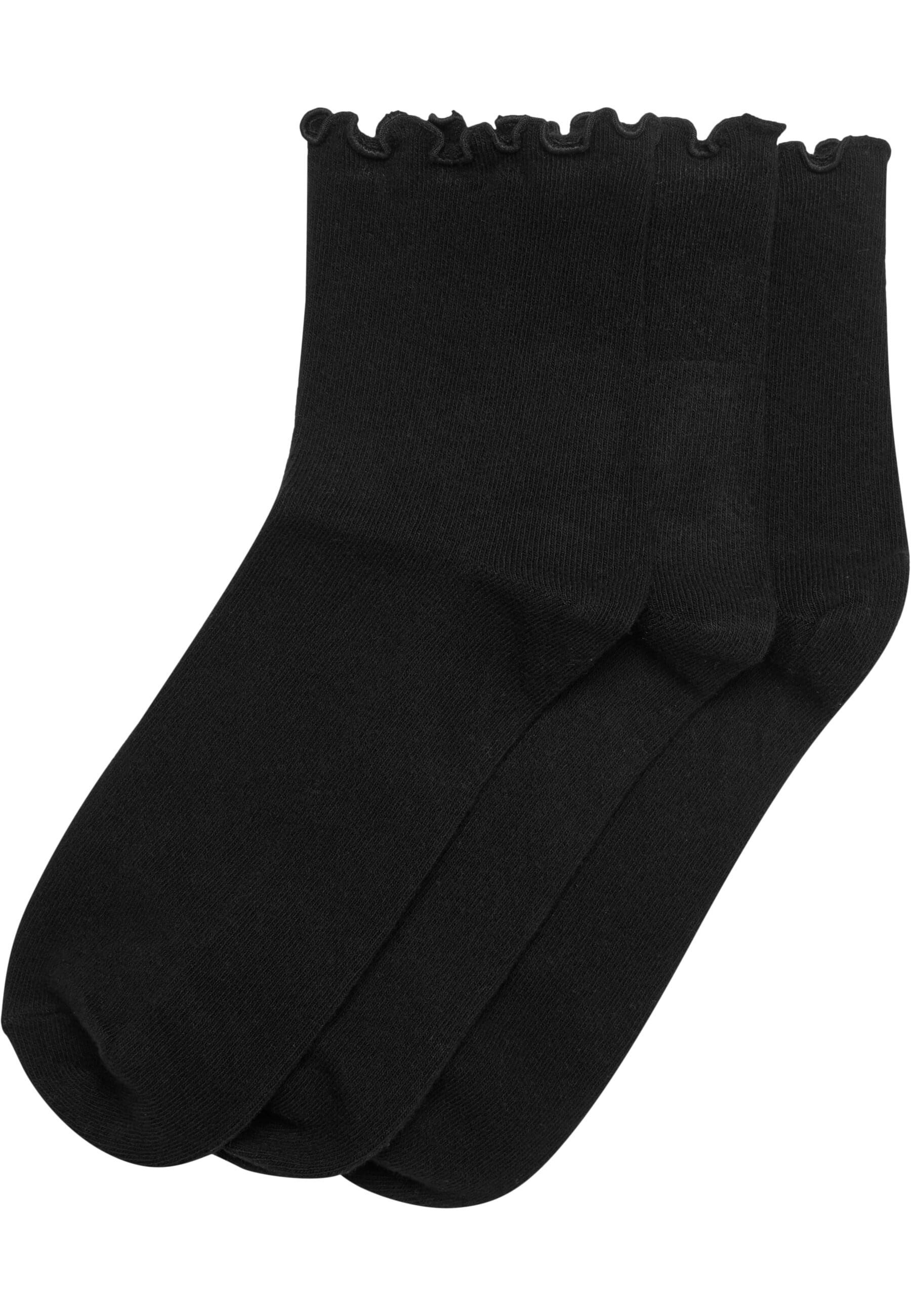 URBAN CLASSICS Basicsocken Urban Classics Ruffle Socks 3-Pack (1-Paar)