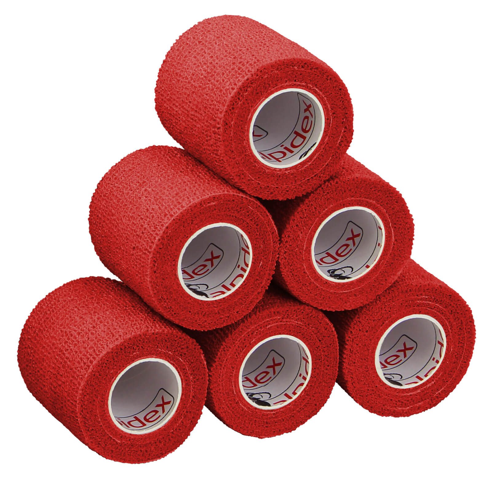ALPIDEX Bandage 6 Rollen Haftbandage 5 cm x 4.5 m selbstklebender Verband