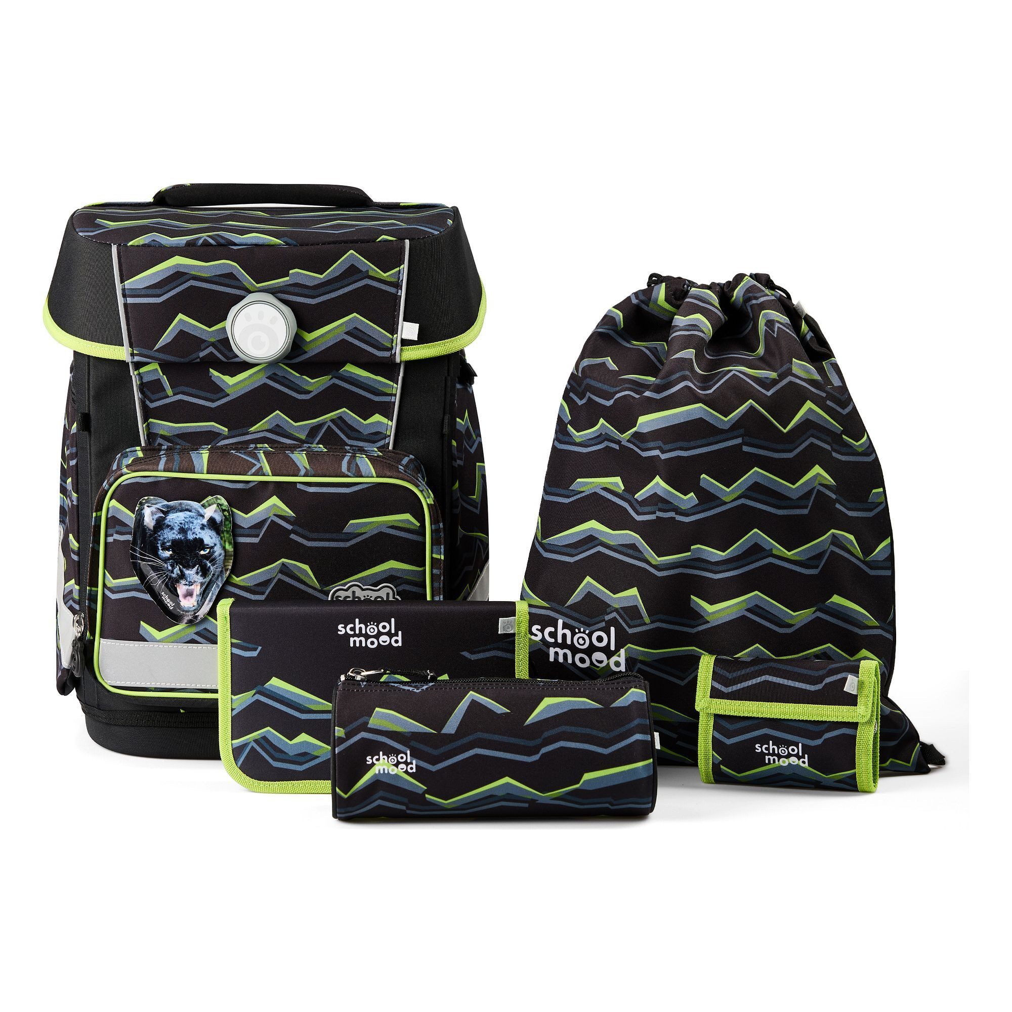 SCHOOL-MOOD® Schulranzen Champion Maxx (6-tlg), Polyester
