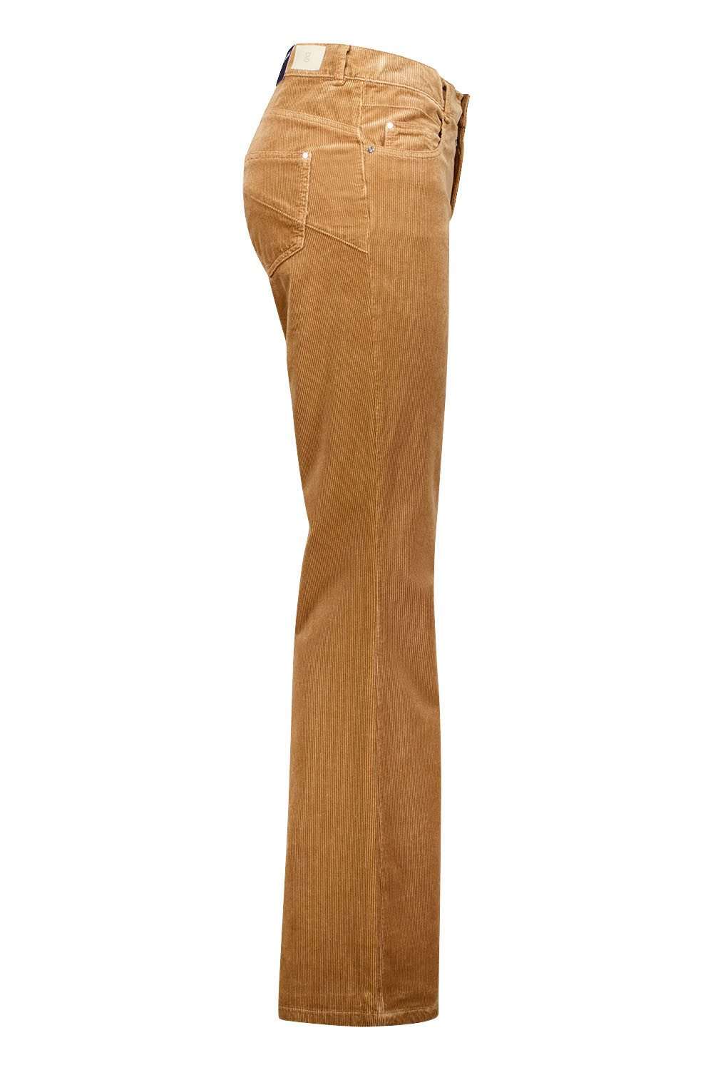 Atelier GARDEUR Bootcut-Jeans ZURI126-80481-2020 Damenhose Slim Fit Cord braun hellbraun Sand Weicher Cordstoff mit elastischem Stretchanteil und Slim-Fit Bootcut