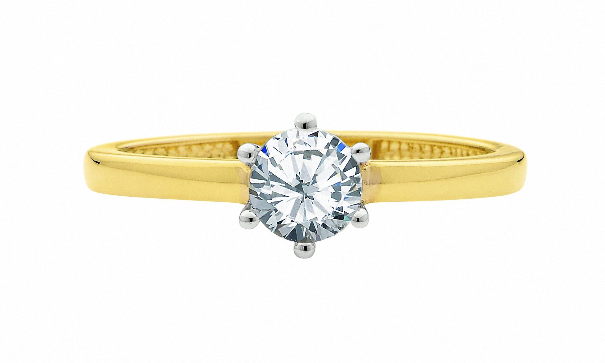Solitärring Solitärring 333 Gold (8K) mit Zirkonia