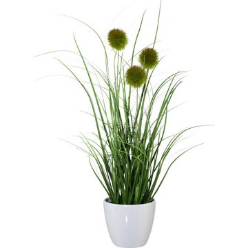 Kunstpflanze Kunstpflanze Grasbusch 3er-Set, Uni