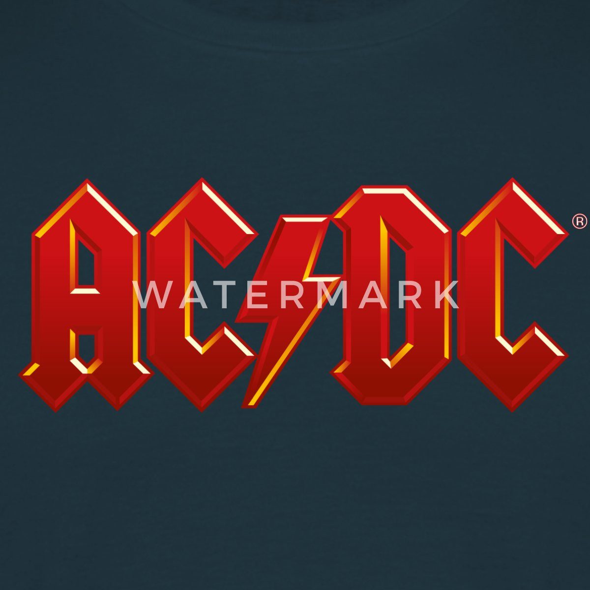 Spreadshirt T-Shirt AC/DC Klassisches Logo Mit günstig online kaufen