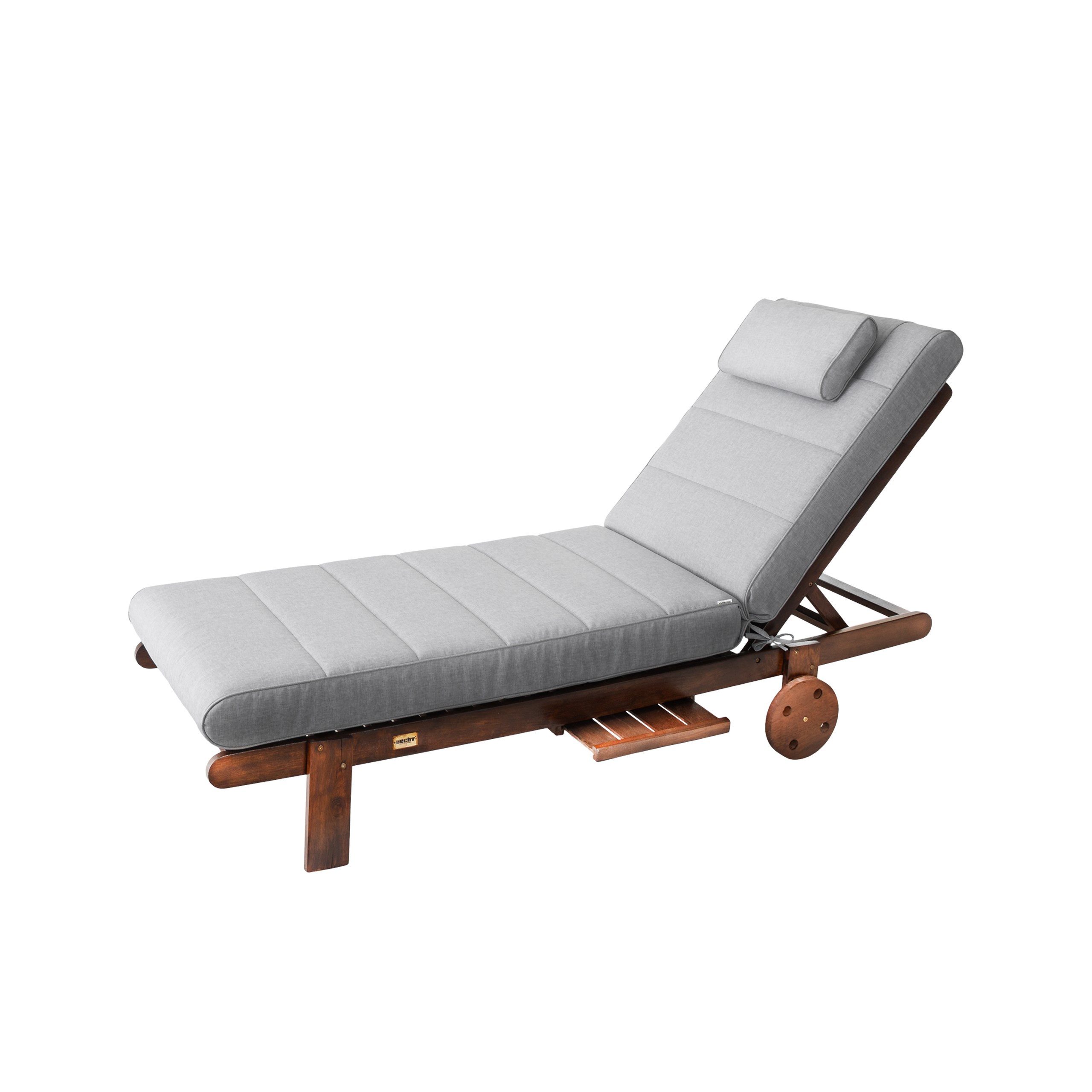 Hobbygarden Polsterauflage Liegenauflage 204x60x10 cm „Malaga“ – extra dicke Gartenliege Auflage, wasserdicht wendbar, für Sonnenliege & Deckchair Made in EU