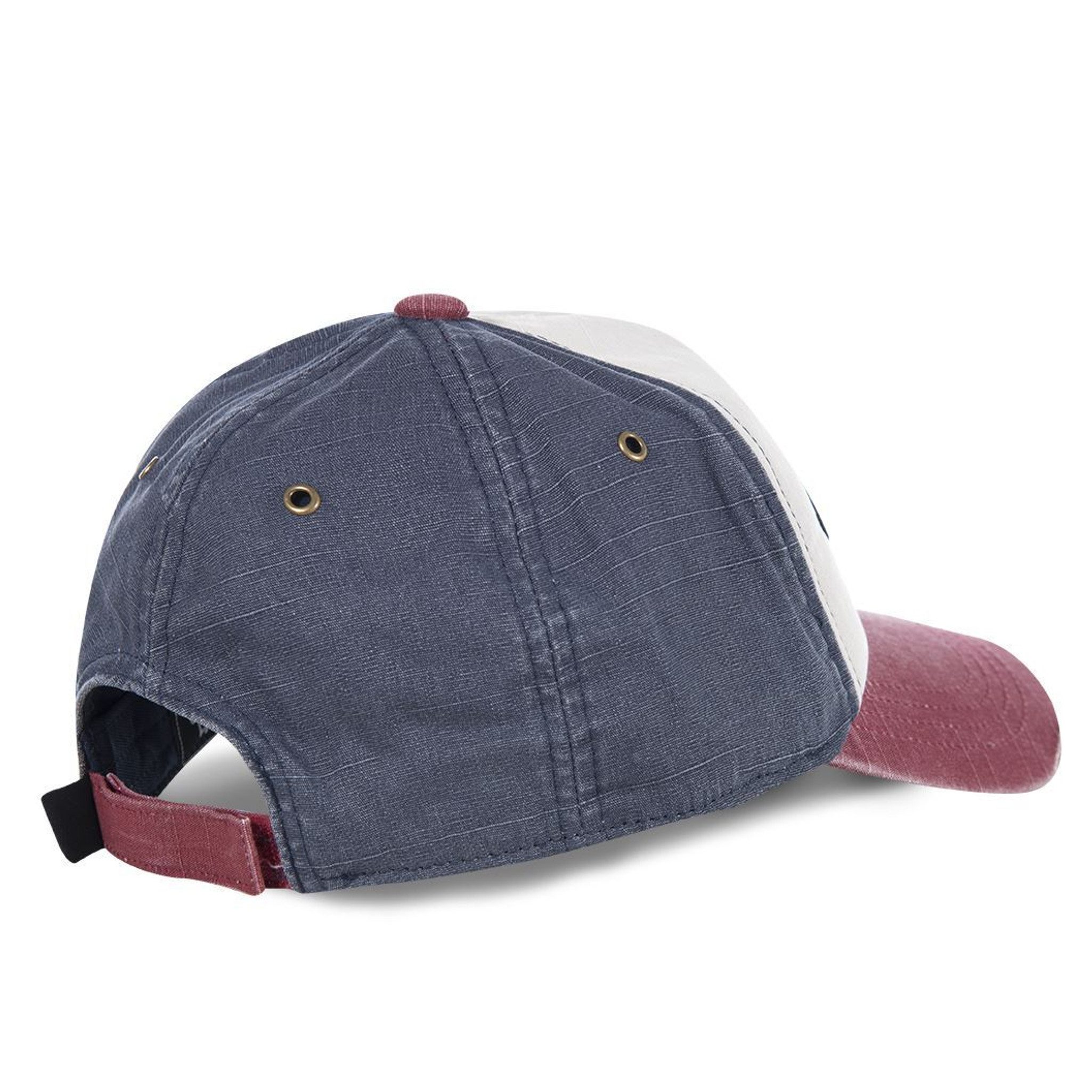 Von Dutch Baseball Cap Von Dutch Originals Junior Baseballcap 3TONE JACK WHITE beige/grey/red (Basecap, Basecap) Used-Look