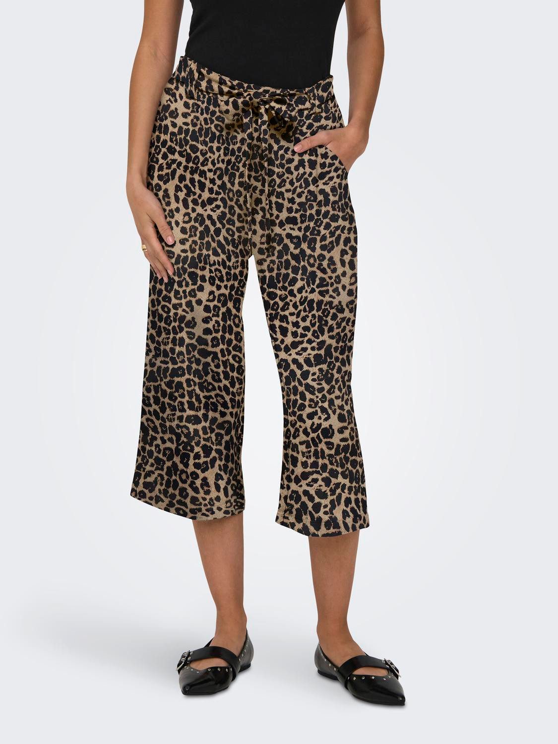 ONLY Palazzohose ONLWINNER – Culottehose mit elastischem Bund und Kordelzug Materialmix, regular fit