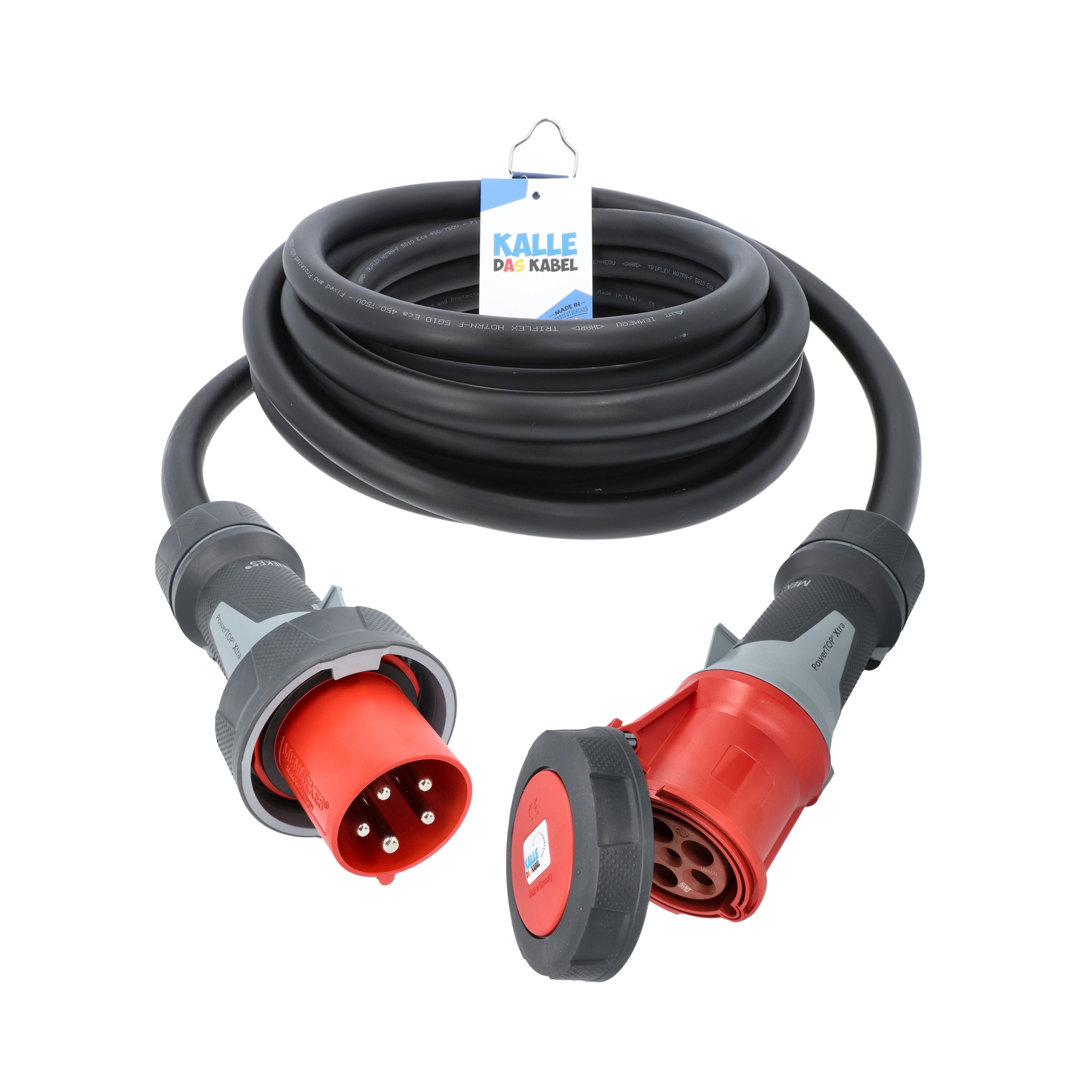Kalle Verlängerungskabel CEE 400V 63A 10,0 mm² IP67 25 Meter Verlängerungskabel