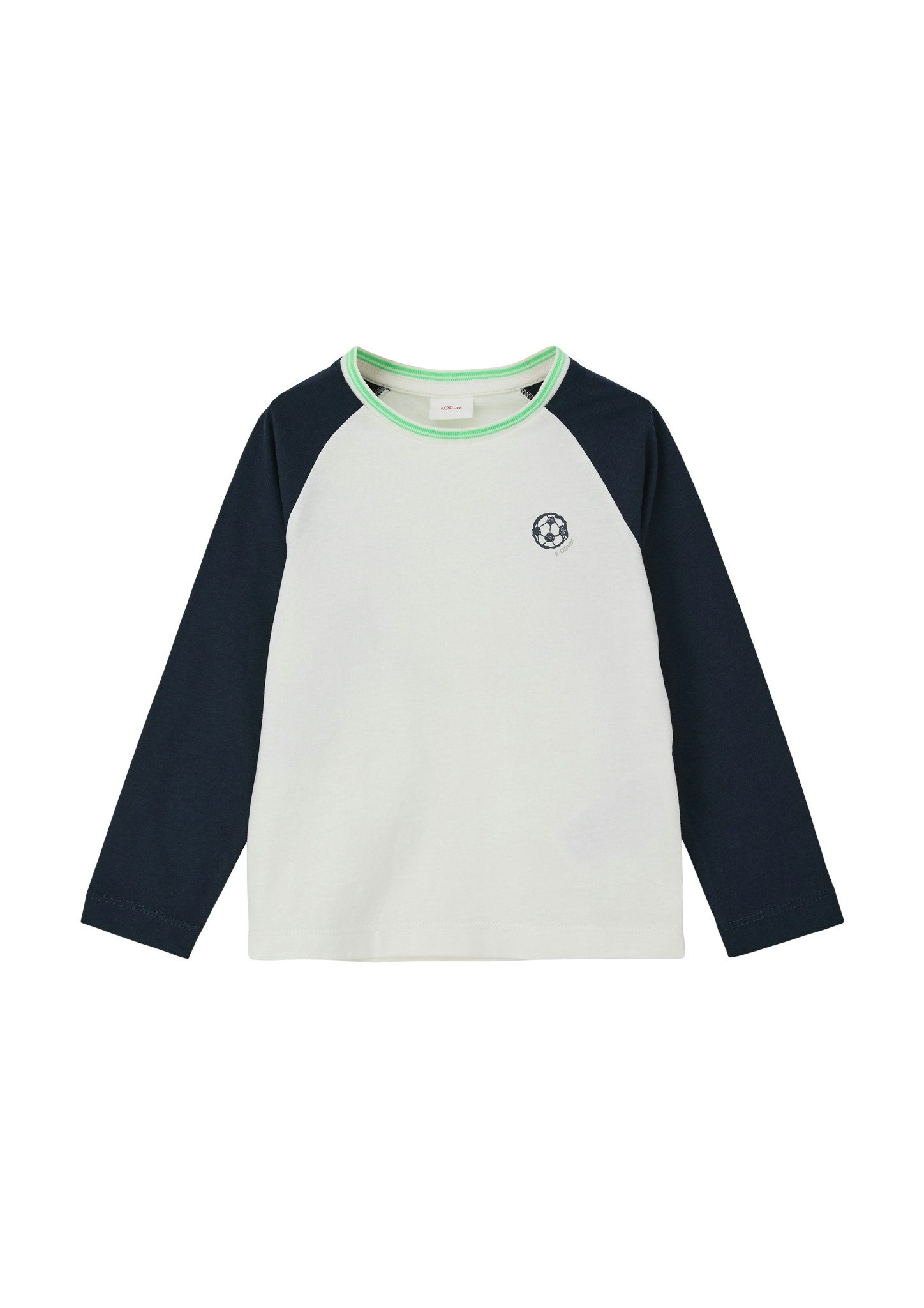 s.Oliver Junior Longsleeve mit Color-Blocking an den Armen