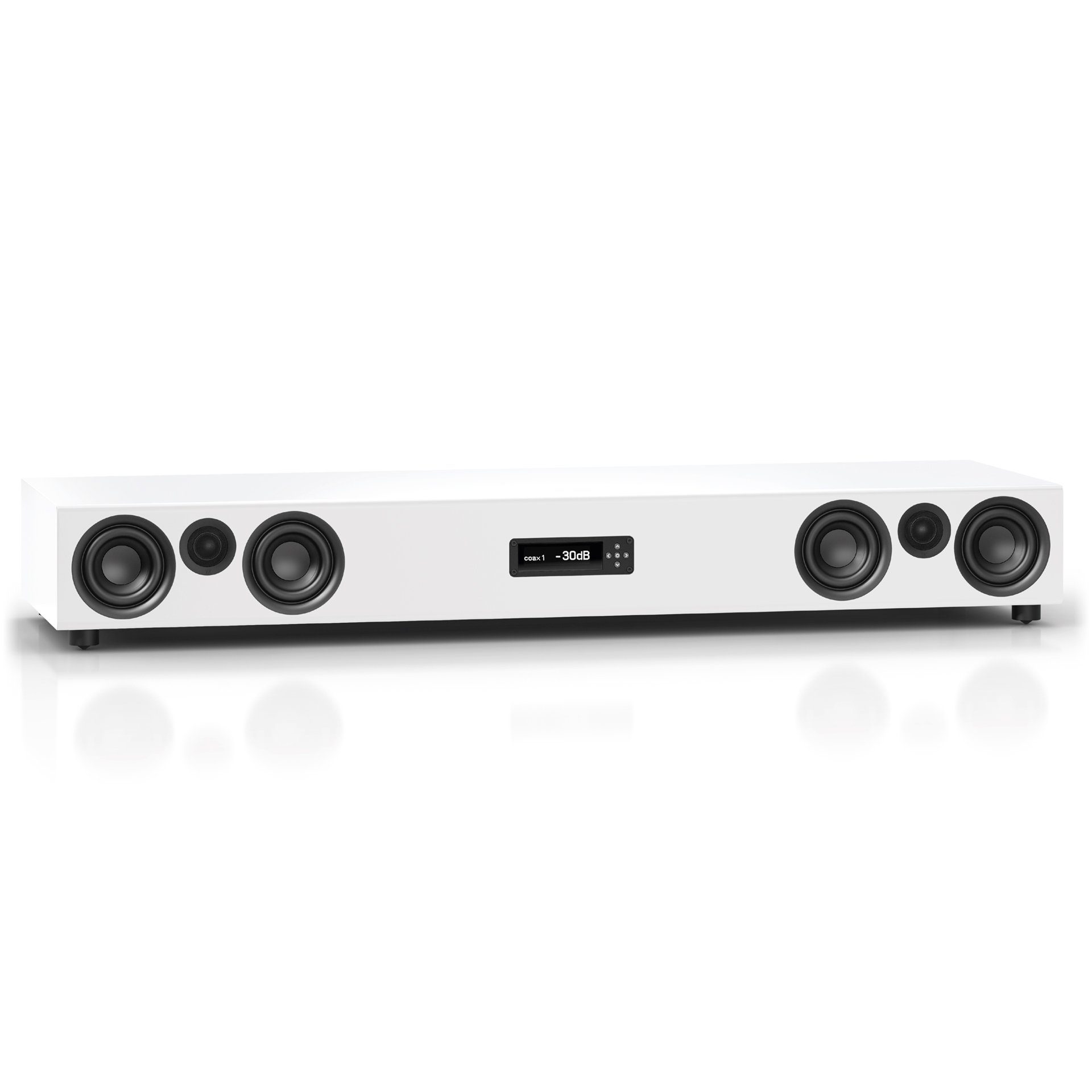 Nubert nuPro Weiß aptX W, Voice+, Dolby Bluetooth Digital Decoder, RC Soundbar 5.0 und HDMI HD eARC, X-Connect XS-8500 Surround) (820 Mehrschichtlack