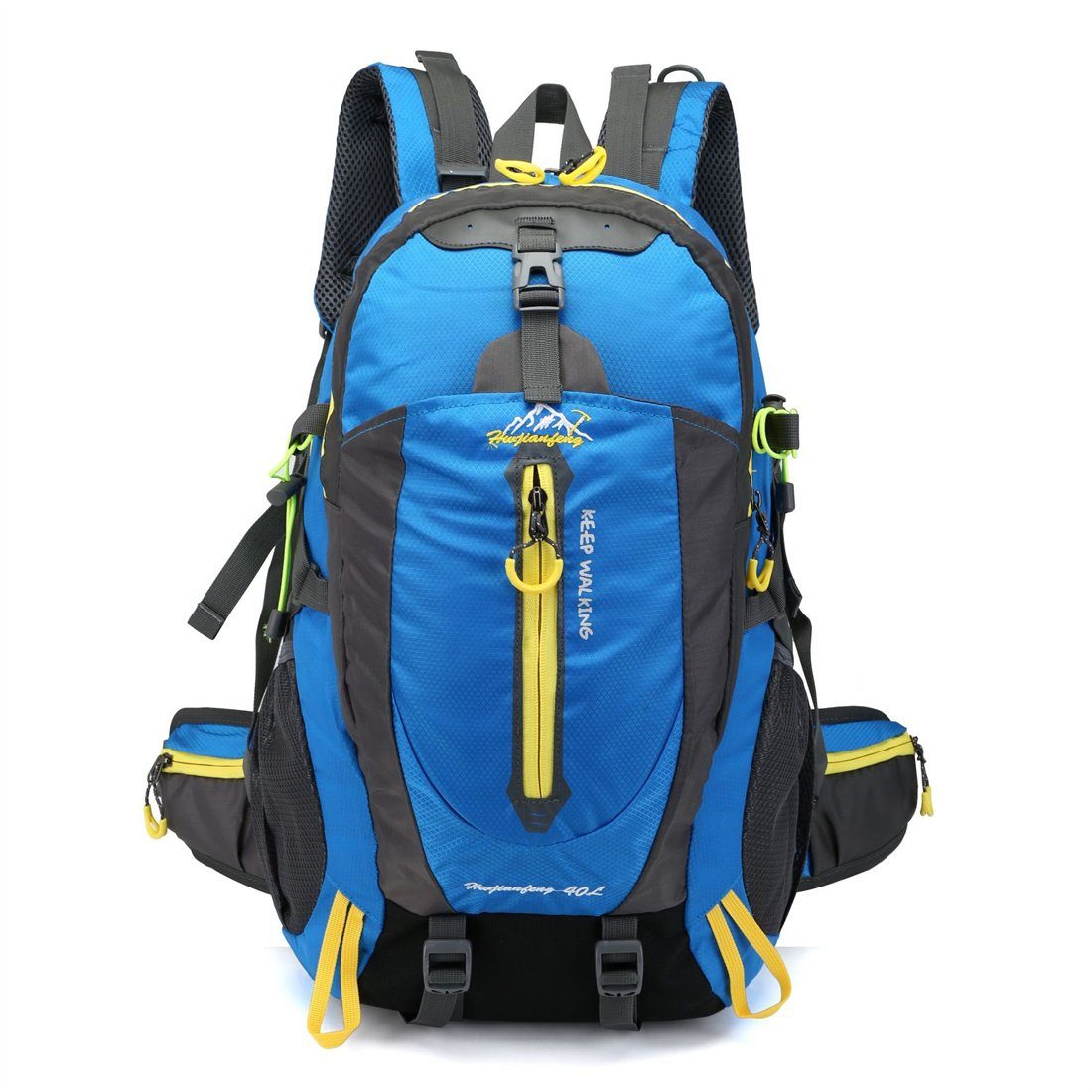 Outdoor-Wanderrucksack, Schulranzen Wanderseesack blau 40L Wanderrucksack Wanderrucksack, DÖRÖY