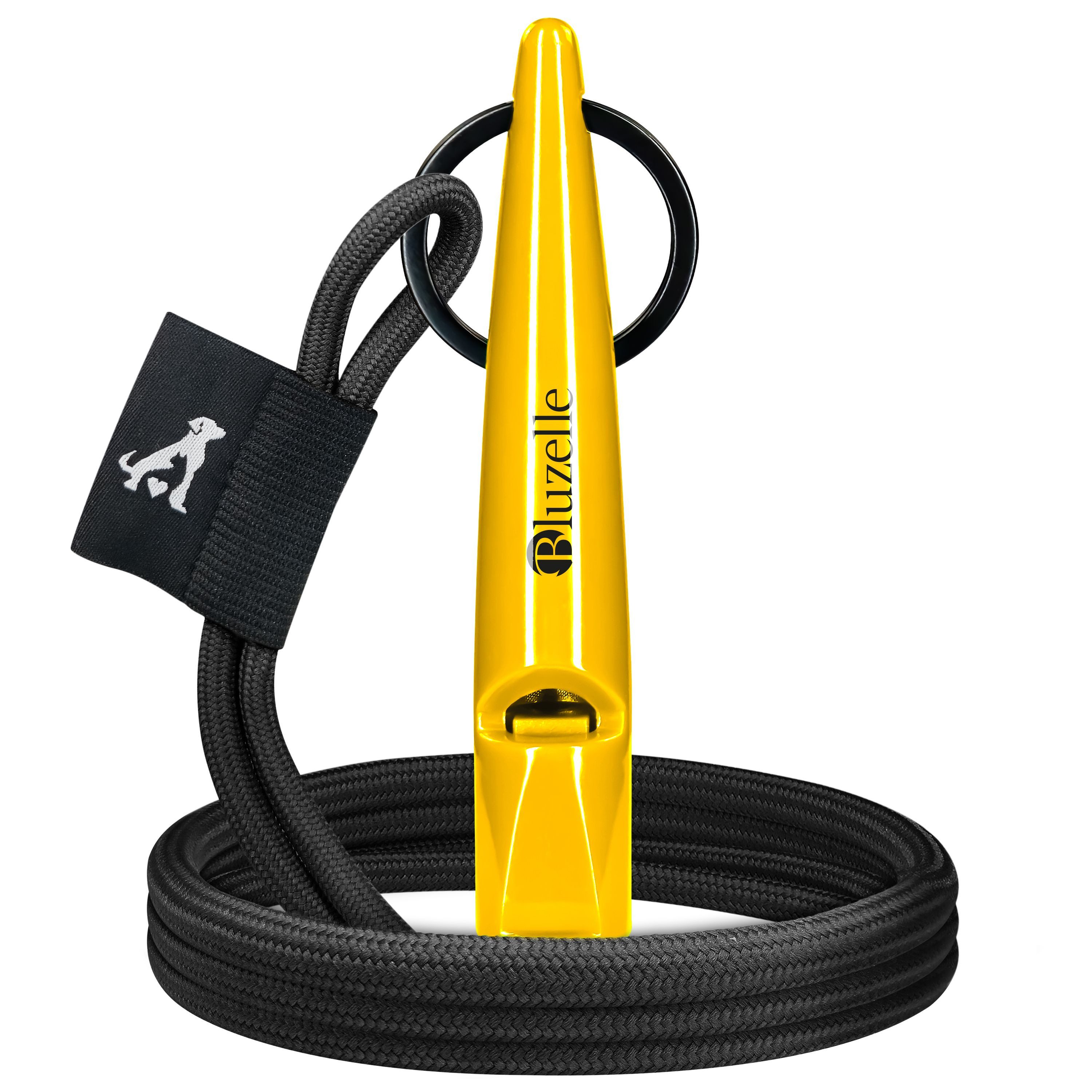 Bluzelle Hundepfeife Recall 5800, Pfeife Hundetraining / 5800Hz Frequenz / BPA Frei / mit Band & Ring