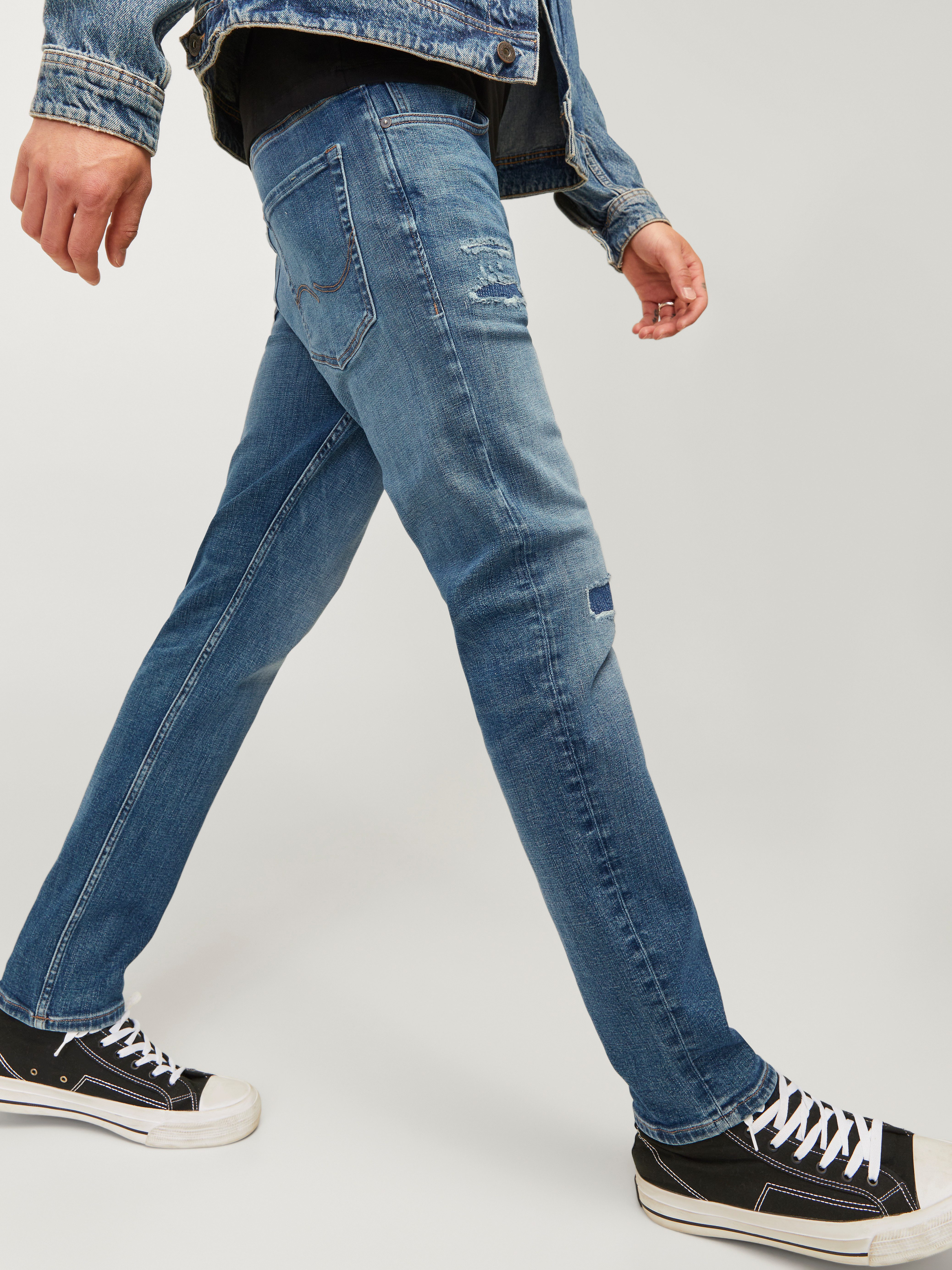 Jack & Jones Tapered-fit-Jeans JJIMIKE JJORIGINAL CJ SN mit Five-Pocket-Design