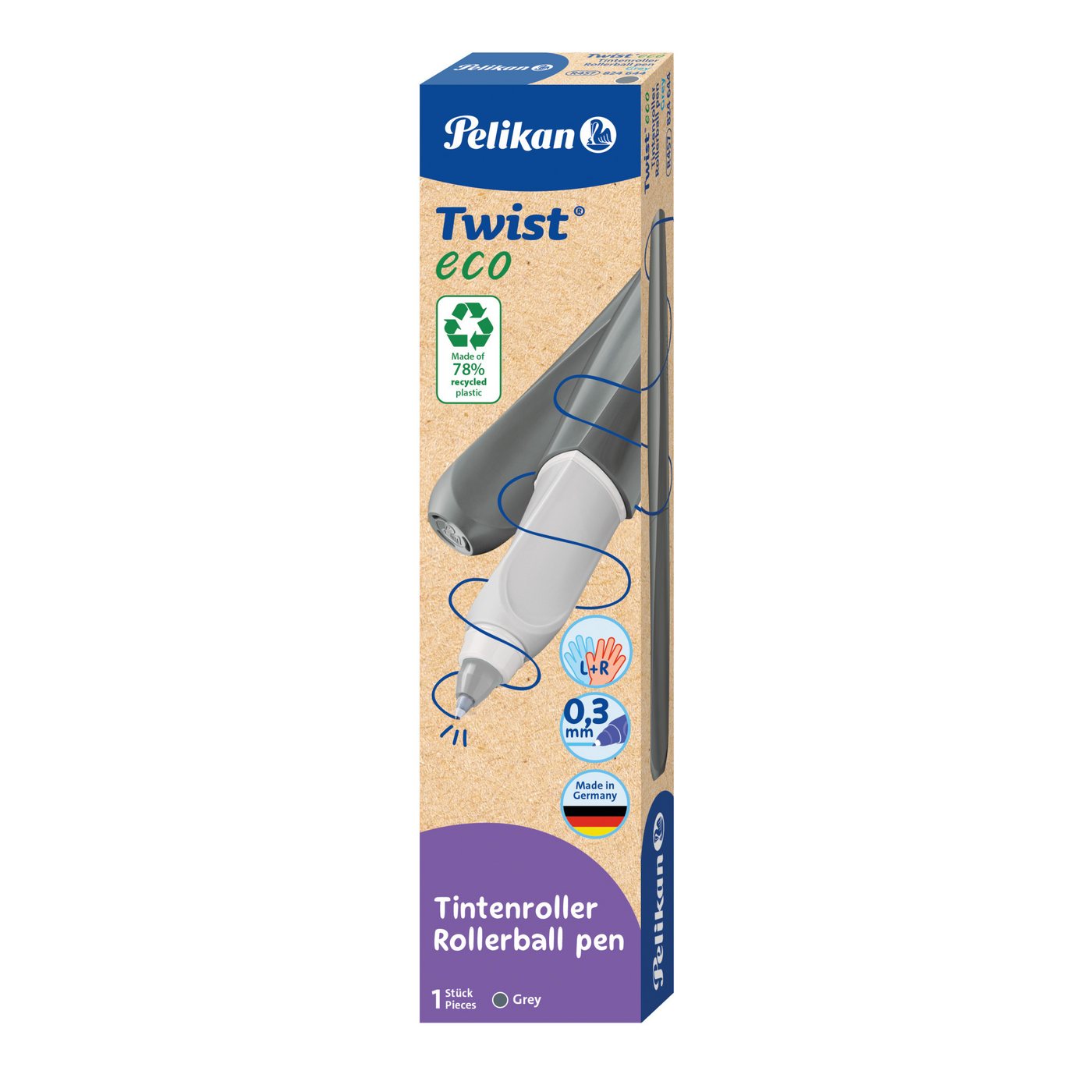 Thumbnail - Pelikan Tintenroller Twist eco R457, Universell für Rechts- und Linkshänder, gedrehter Look
