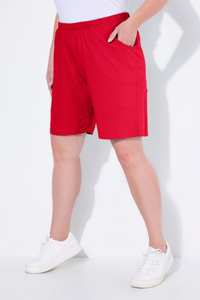 Ulla Popken Bermudas Jerseyshorts Taschen Elastikbund