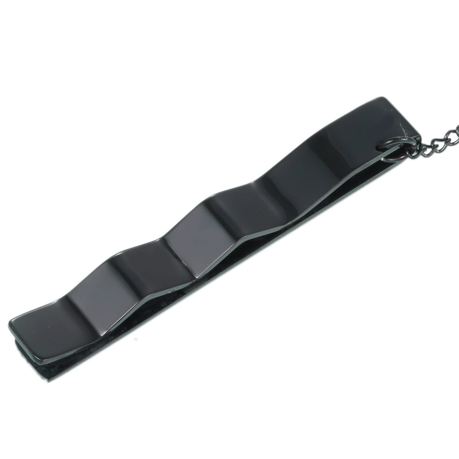 DonDon Krawattennadel Krawattenklammer Krawattennadel, Krawattennadel aus Edelstahl, mit Zierkette, verschiedene Designs