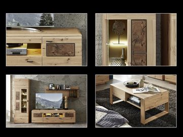 Moebel-Eins Kommode, MANCHEGO Sideboard, Material MDF, Artisan eichefarbig